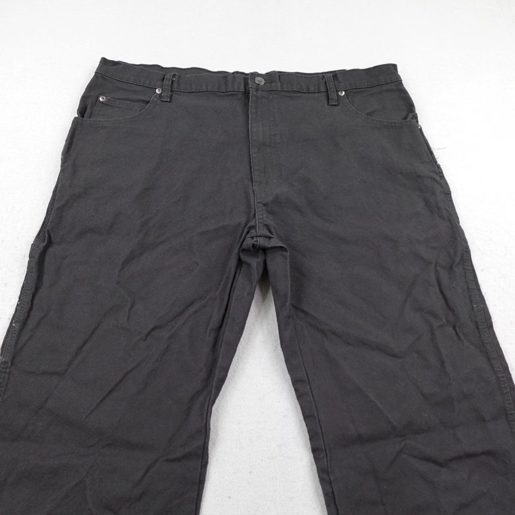 Dickies Dickies Pants Mens 38x30 Black Carpenter Canvas Work Utility Relaxed Outdoors Size US 38 / EU 54 - 2 Thumbnail