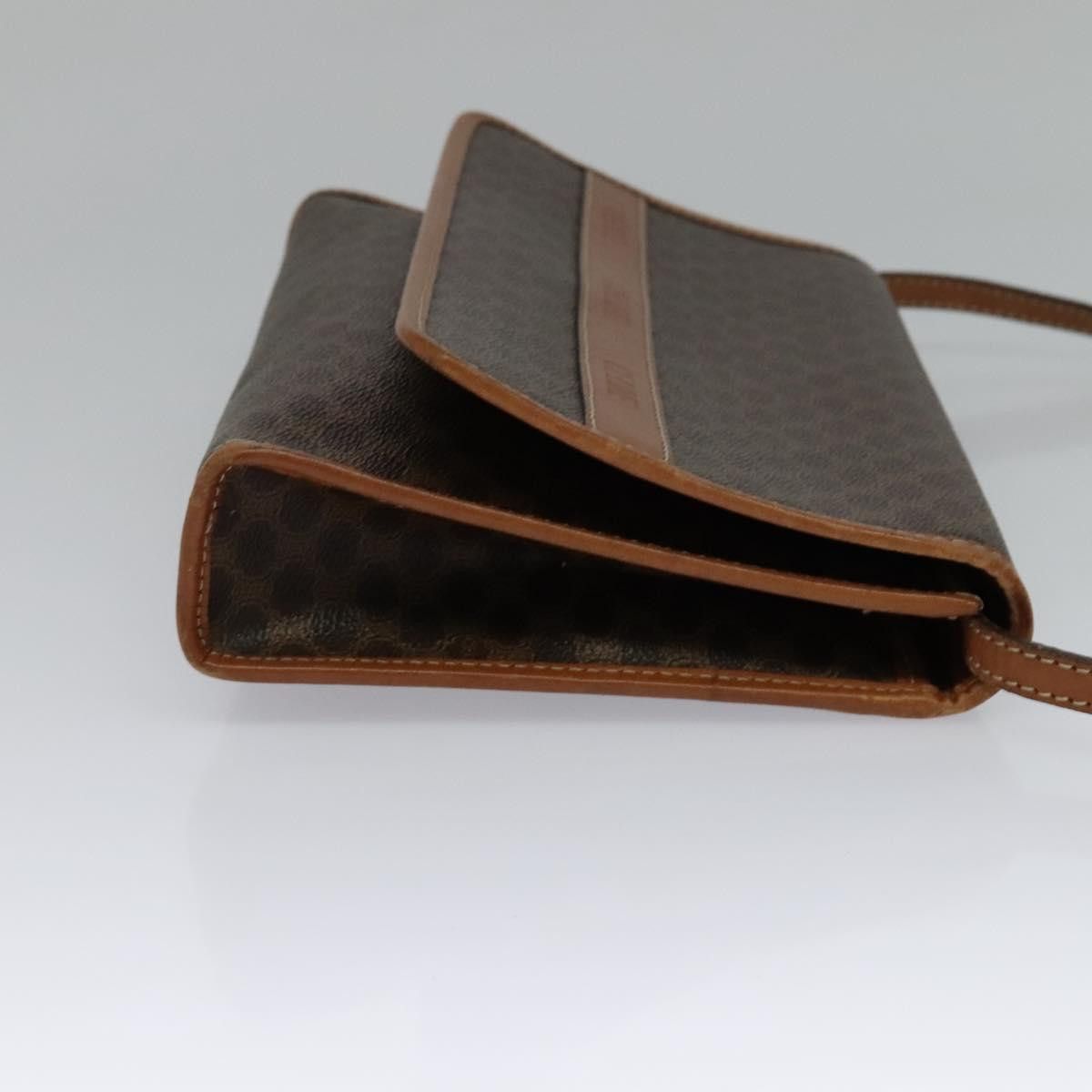 Celine CELINE Macadam Canvas Shoulder Bag Pvc Leather Brown Gold Size ONE SIZE - 5 Thumbnail