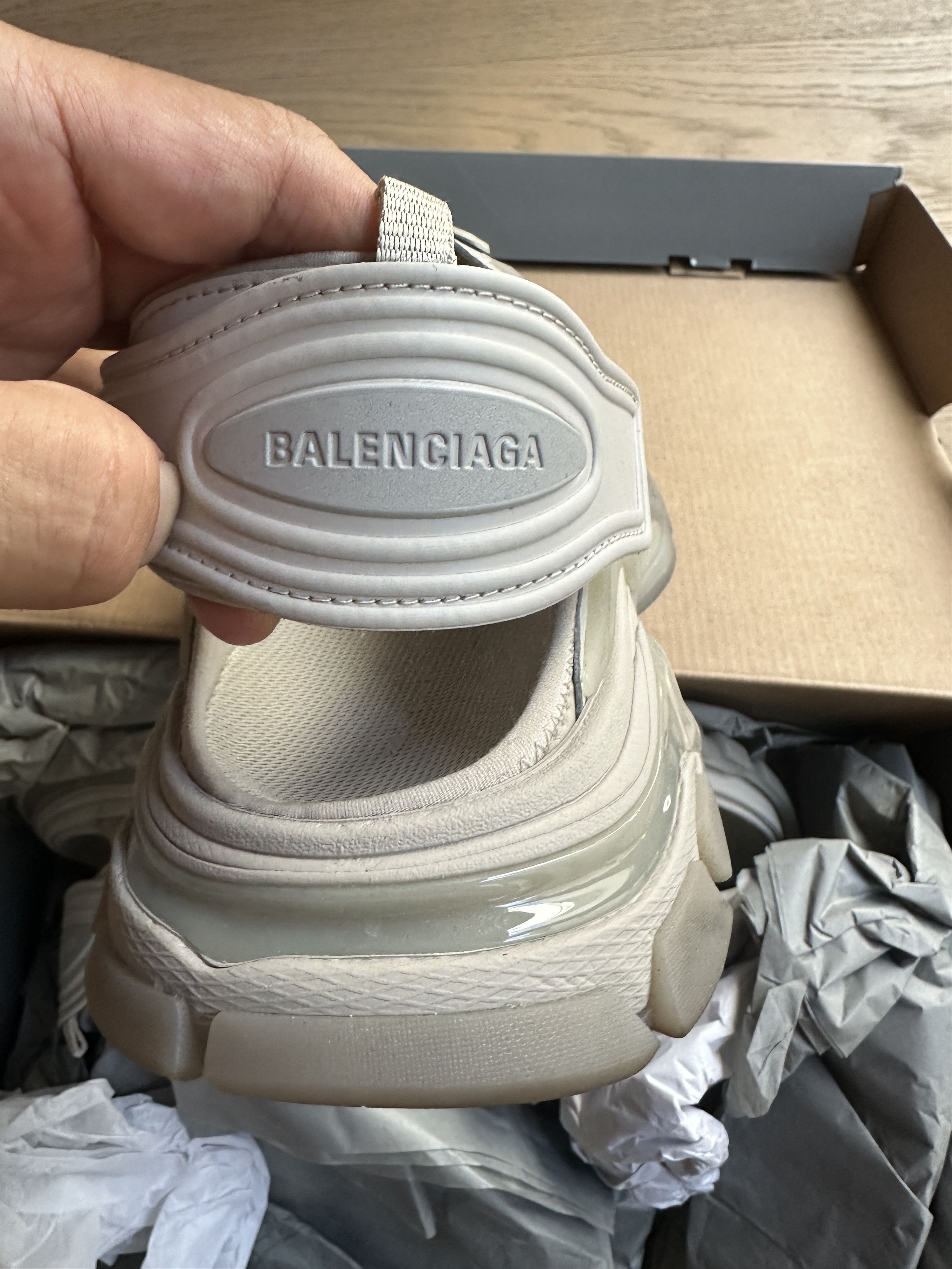 Balenciaga Like a New, Track touch-strap sandals Size US 12 / EU 45 - 17 Thumbnail