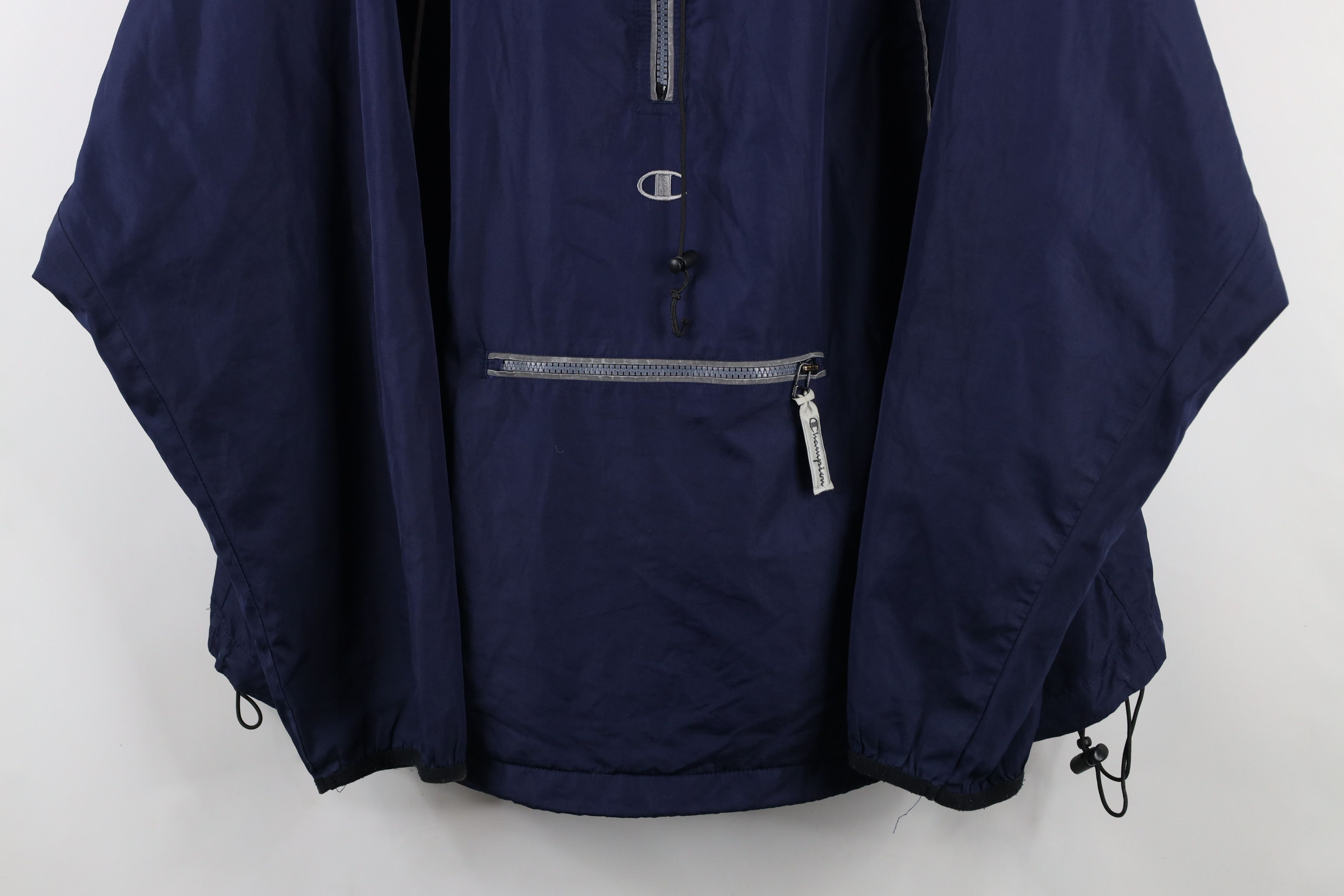 Champion × Vintage Vintage 90s Champion Reflective Hooded Anorak Jacket Size US XL / EU 56 / 4 - 3 Thumbnail