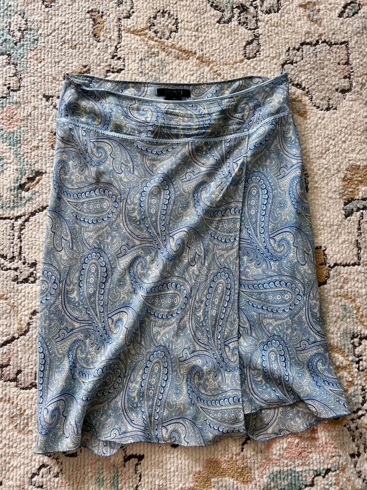 Other The Limited 100% Silk Paisley Skirt Size 28" / US 6 / IT 42 - 5 Thumbnail
