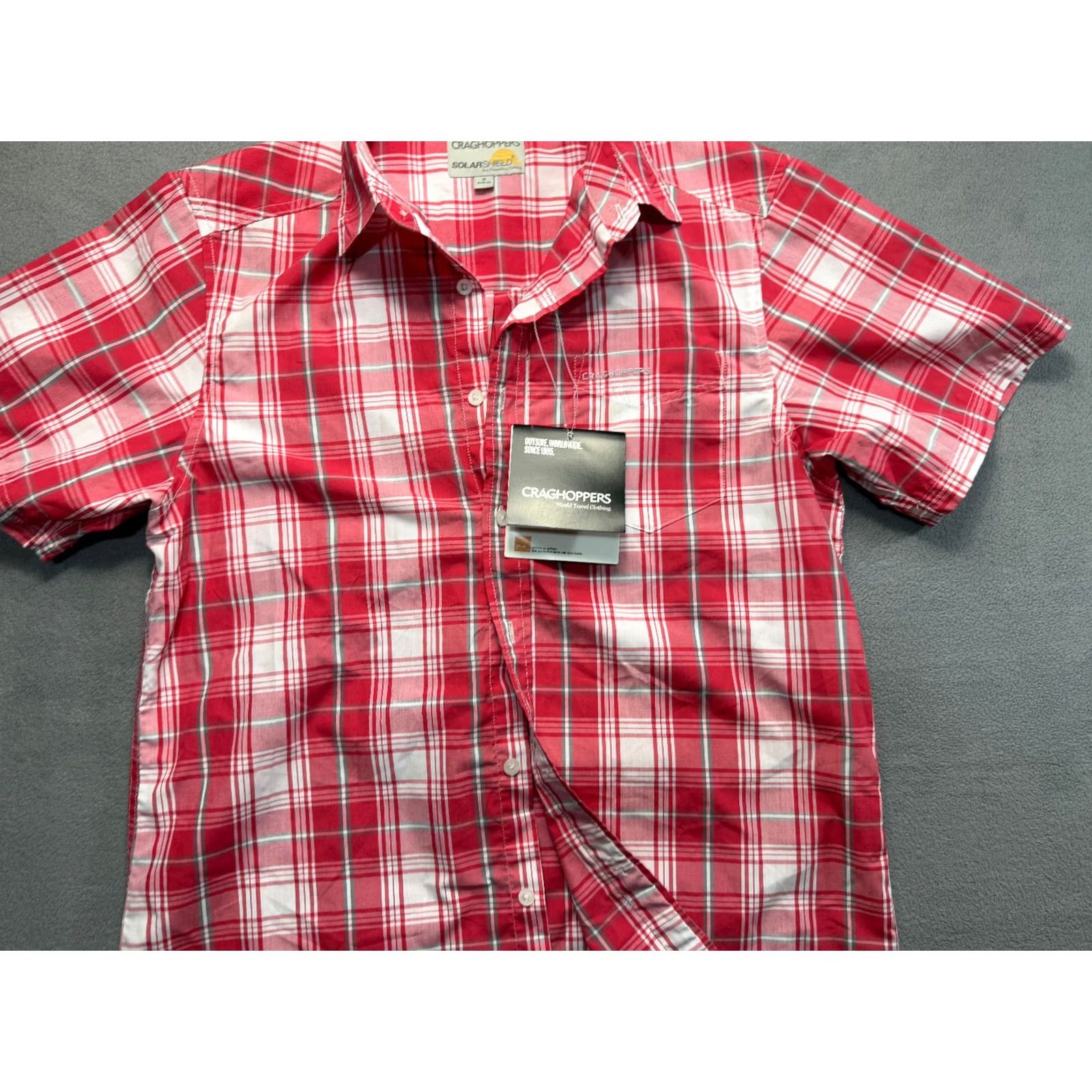 Vintage Craghoppers Button-Up Shirt Mens M Red Short Sleeve Shirt Size US M / EU 48-50 / 2 - 7 Thumbnail