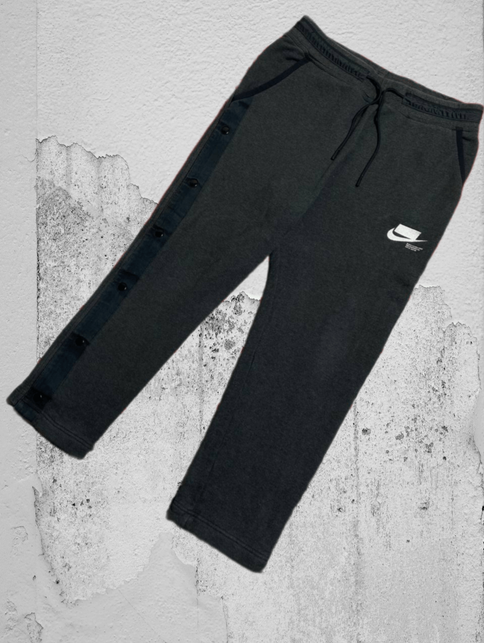 Nike Vintage Nike Swoosh Cotton Baggy Trackpants Y2K rap fit Size US 32 / EU 48 - 1 Thumbnail
