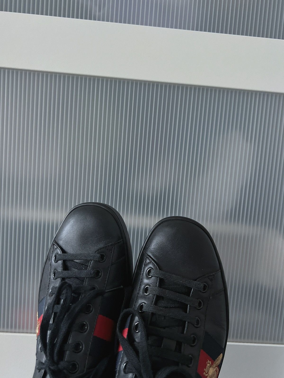 Gucci Gucci Ace Bee Leather Sneakers Size US 6 / IT 36 - 4 Thumbnail
