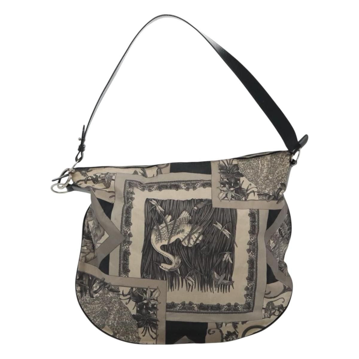 Salvatore Ferragamo Salvatore Ferragamo Shoulder Bag Canvas Gray Black Silver Size ONE SIZE - 3 Thumbnail
