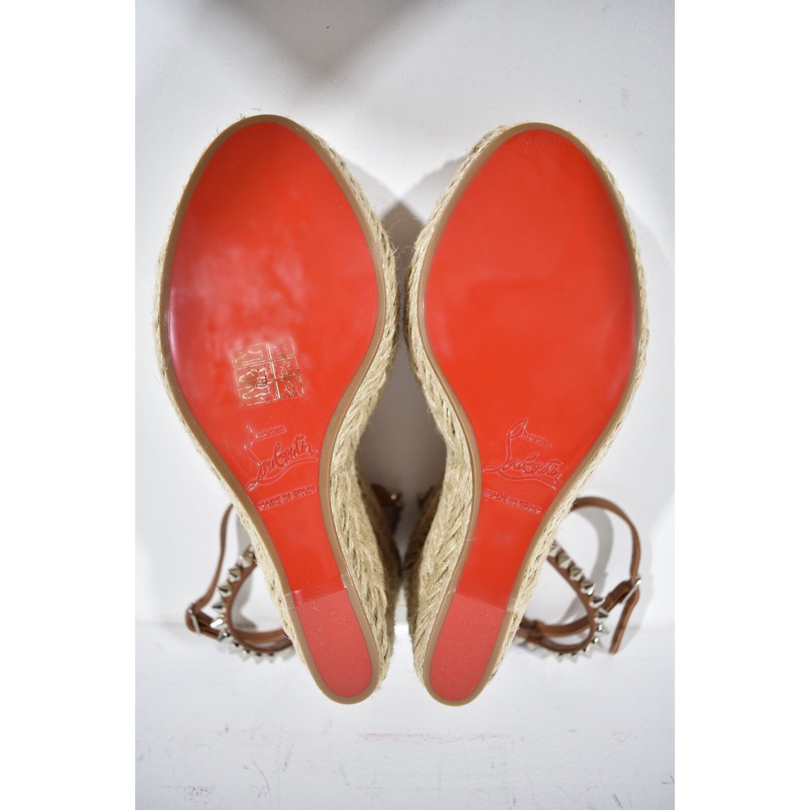 Christian Louboutin Mafaldina Zeppa 120 Brown Platform Wedge Sandal Heel Pump 40 Size US 10 / IT 40 - 12 Thumbnail