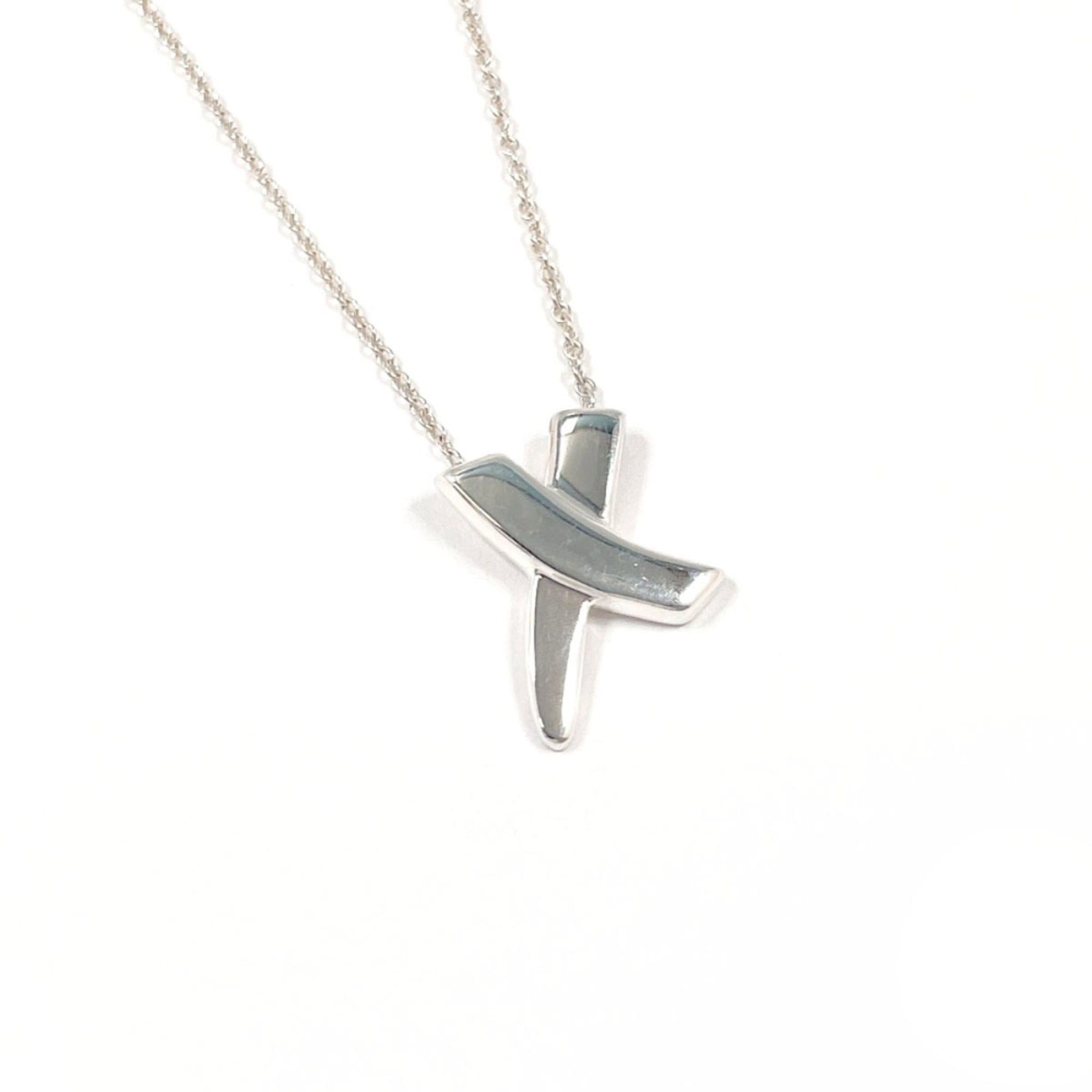 Tiffany & Co. TIFFANY&Co. Tiffany Graffiti x Kiss Paloma Picasso Necklace, Sterling Silver 925, Silver, Women's Size ONE SIZE - 1 Thumbnail