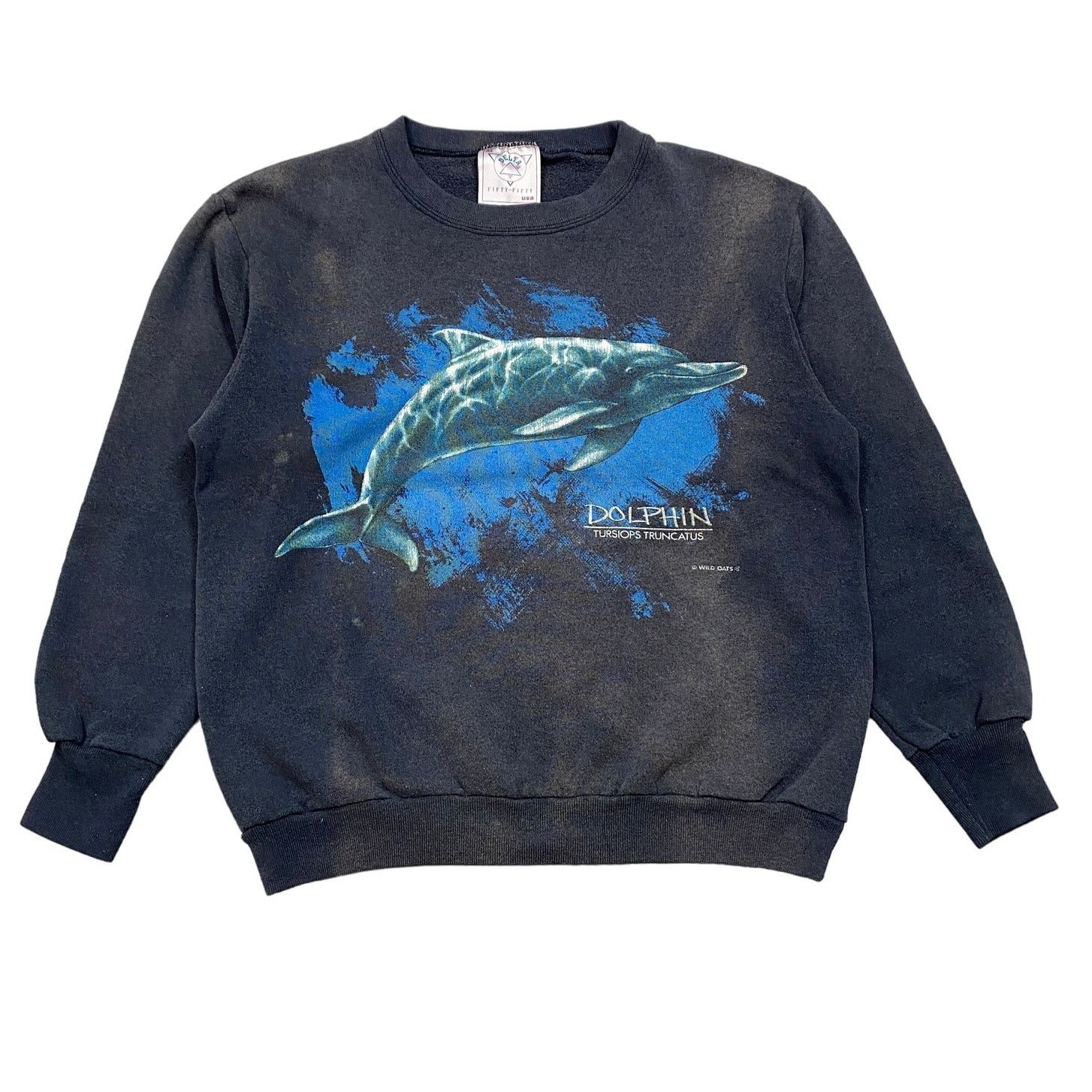 Delta × Vintage Vintage 80s Wild Oats Dolphin Crewneck Sweatshirt Men's M Size US M / EU 48-50 / 2 - 1 Thumbnail