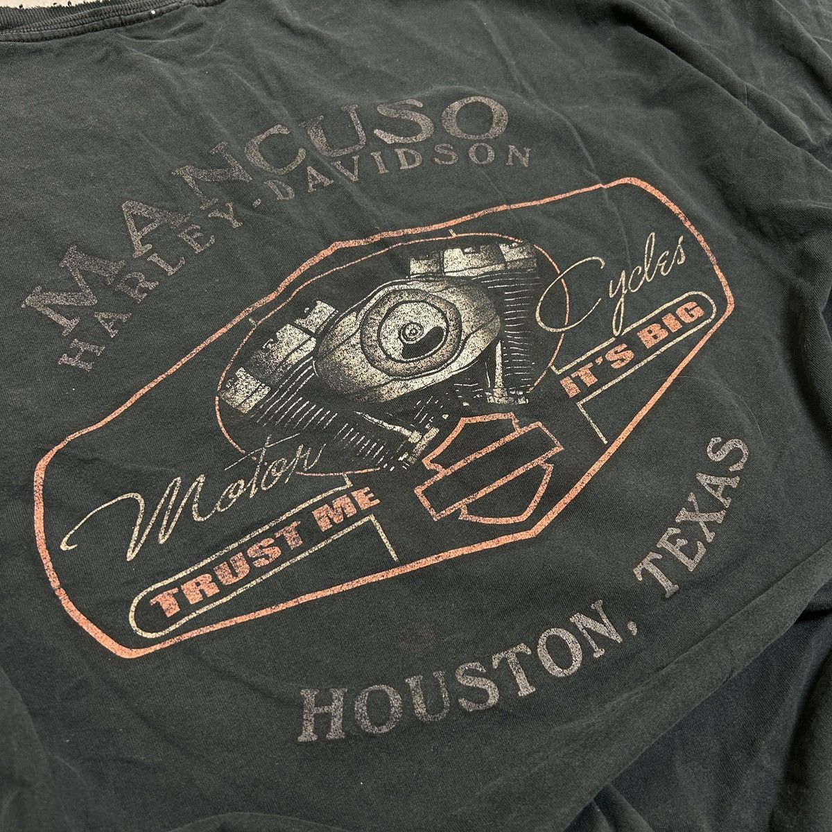 Harley Davidson XXL Vintage Harley Wolf Tee Crazy Fade Size US XXL / EU 58 / 5 - 3 Thumbnail