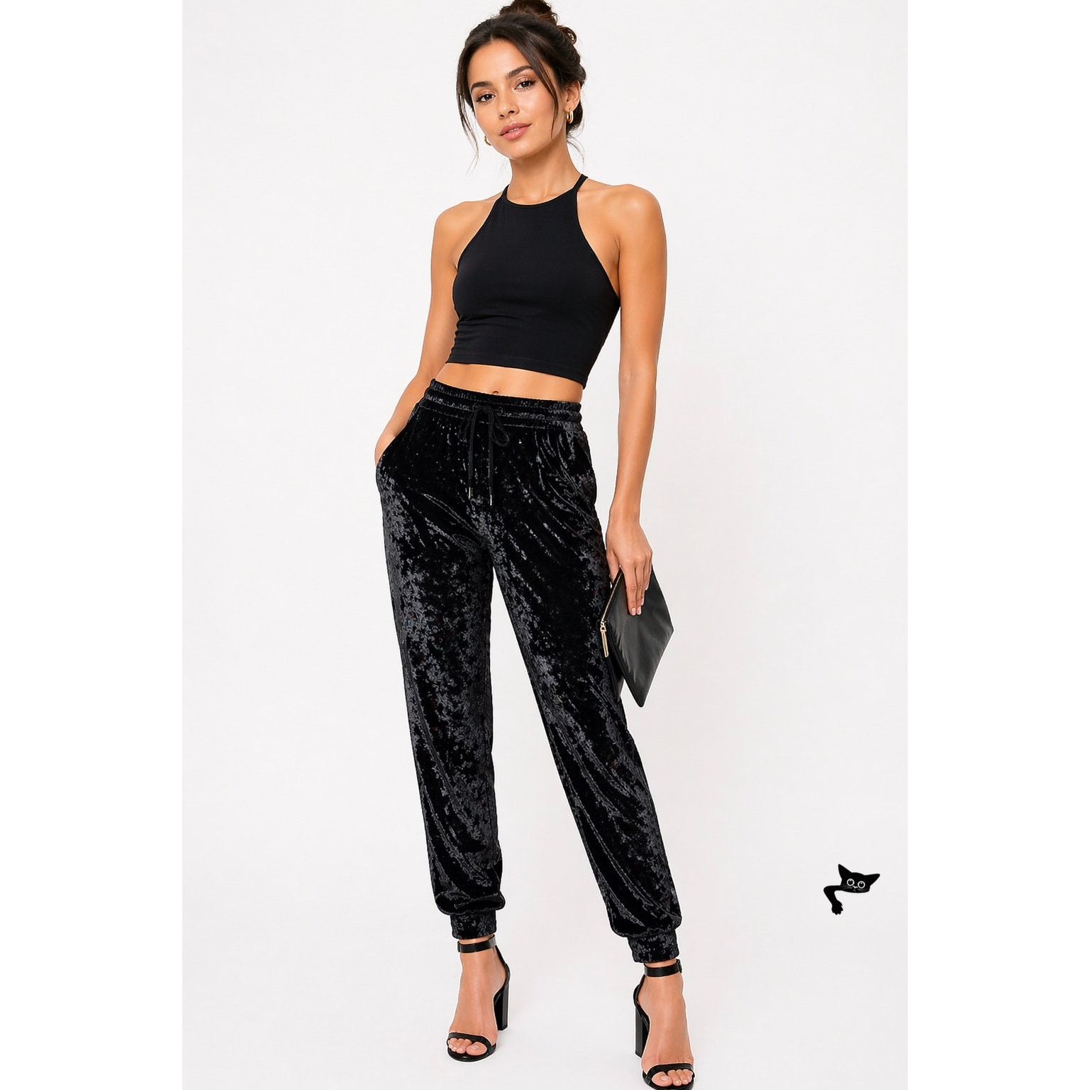 Lululemon Lululemon Ready to Crush Velvet Jogger Pants Black Women's 4 Size 27" / US 4 / IT 40 - 5 Thumbnail