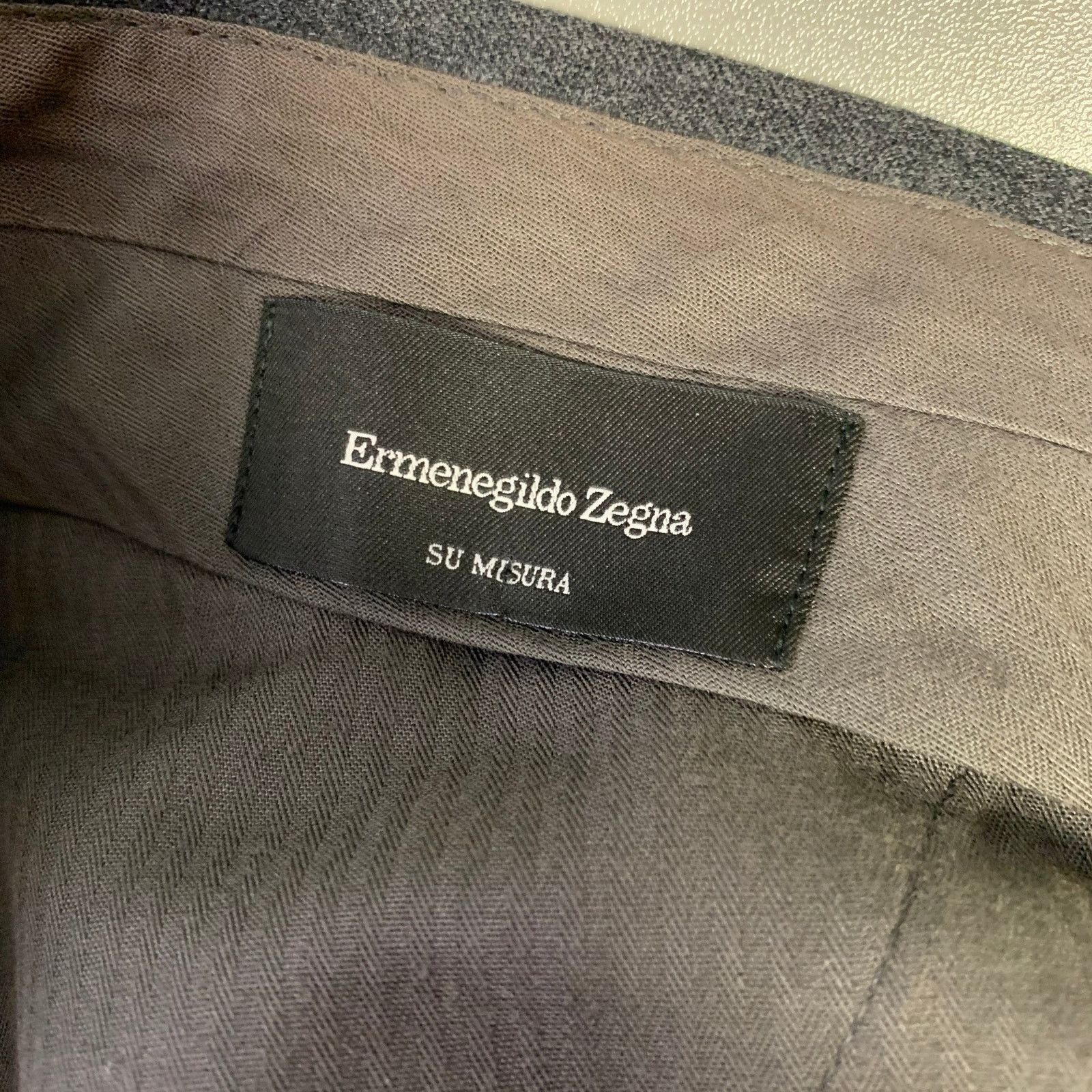 Size 32 Charcoal Heather Wool Slim Fit Pants