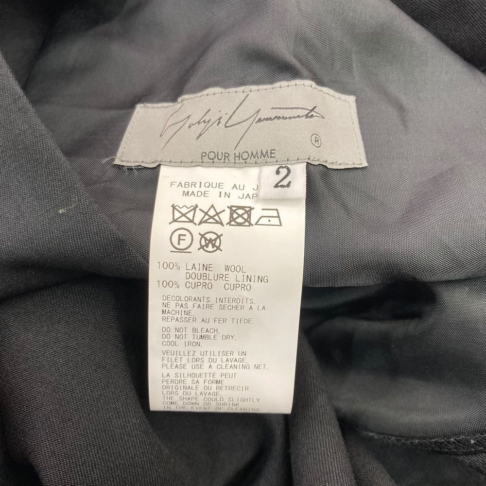 Yohji Yamamoto Yohji Yamamoto pour homme/ WOOL GABARDINE SIDE TUCK PANTS Size US 41 - 6 Thumbnail