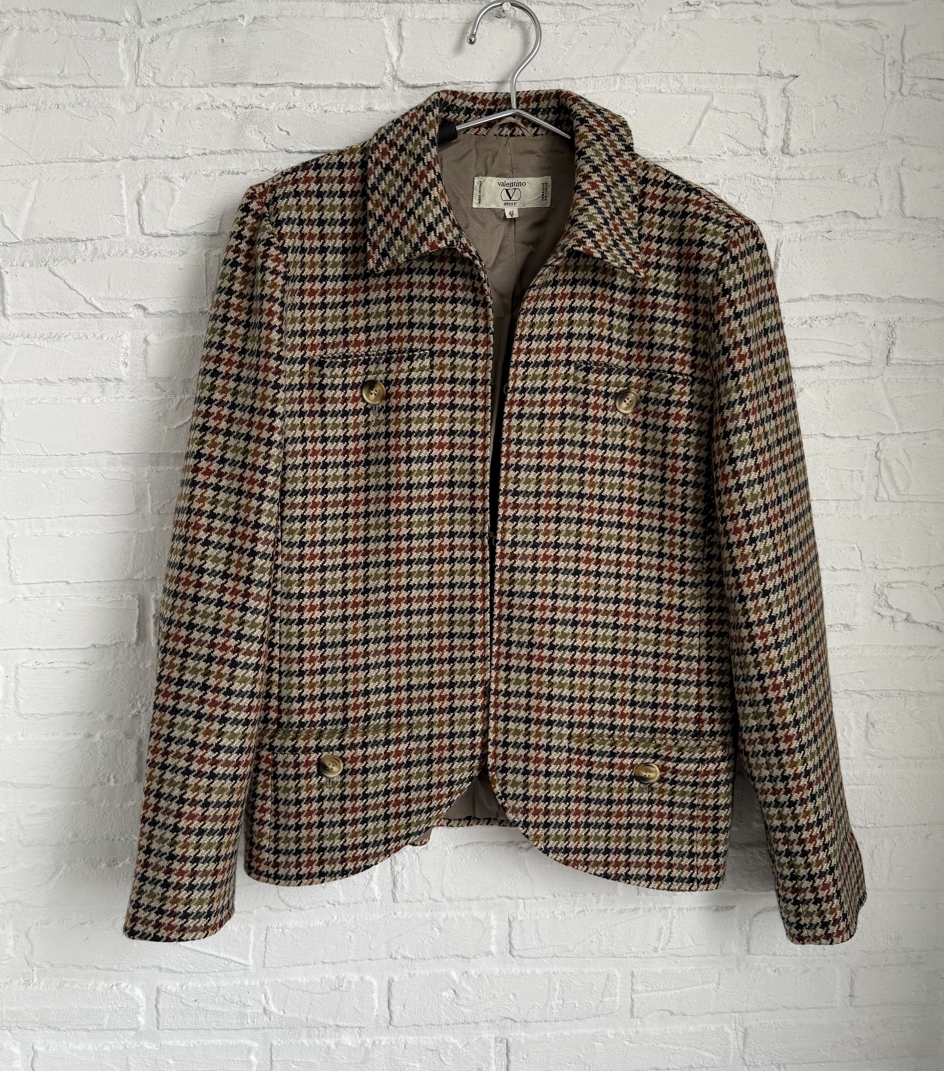 Valentino × Vintage Vintage Valentino Miss V wool blazer jacket Size M / US 6-8 / IT 42-44 - 1 Thumbnail