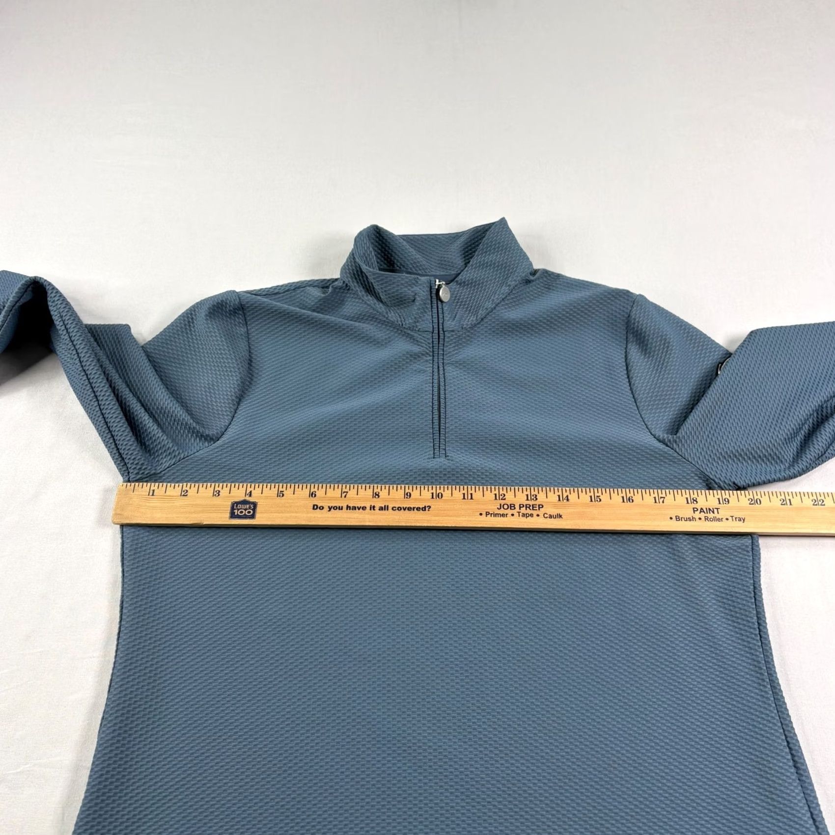 KJUS Kjus Shirt Womens XL Blue Golf Pullover Seoul 1/2 Zip Mock Neck Activewear Casual Pullover Logo Zipper Performance Golf Womens XL Blue Size XL / US 12-14 / IT 48-50 - 5 Thumbnail