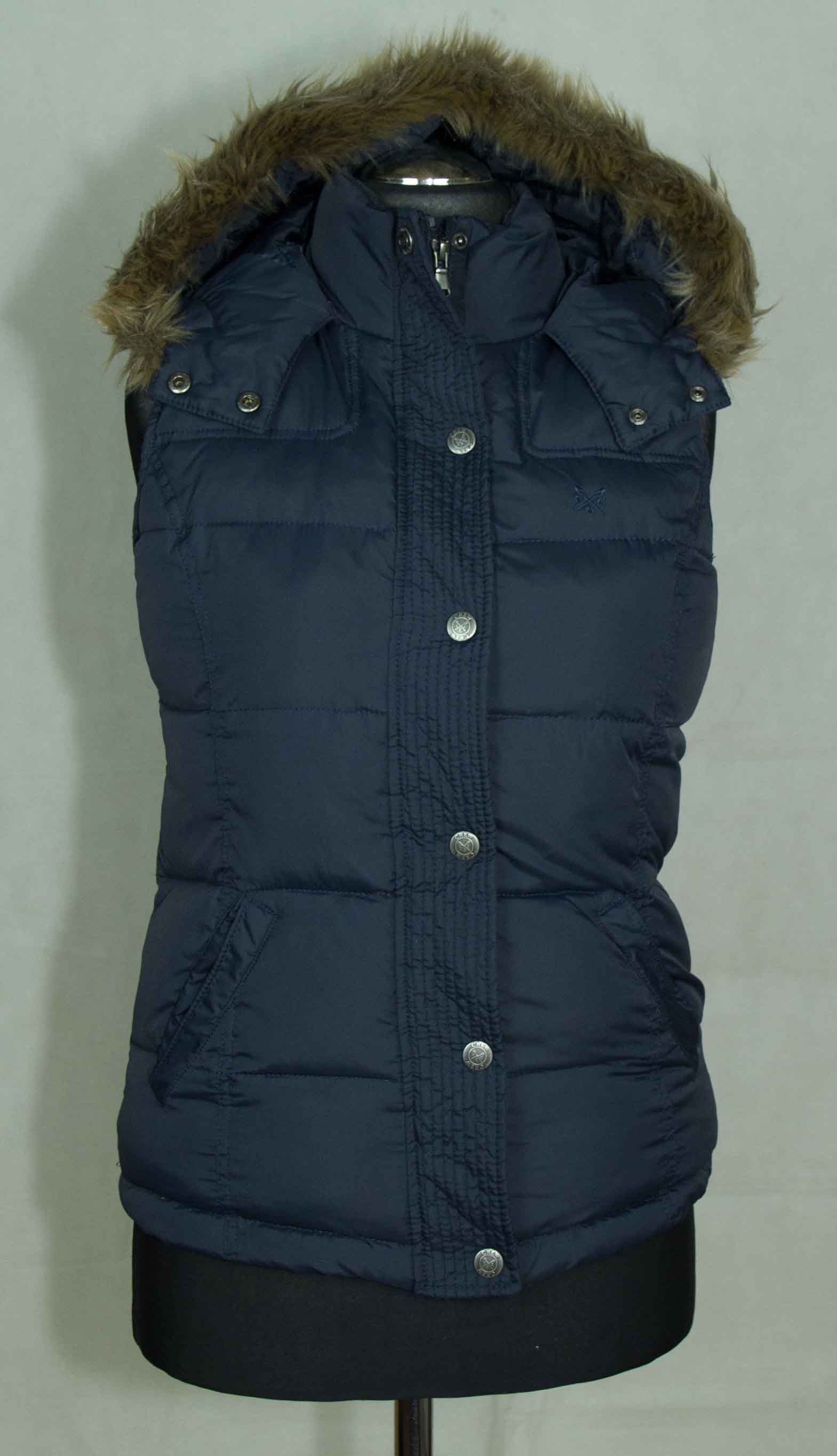 Other CREW CLOTHING WAISTCOAT GILET HOODY ZIP DUCK DOWN SIZE UK 8- Size M / US 6-8 / IT 42-44 - 1 Thumbnail