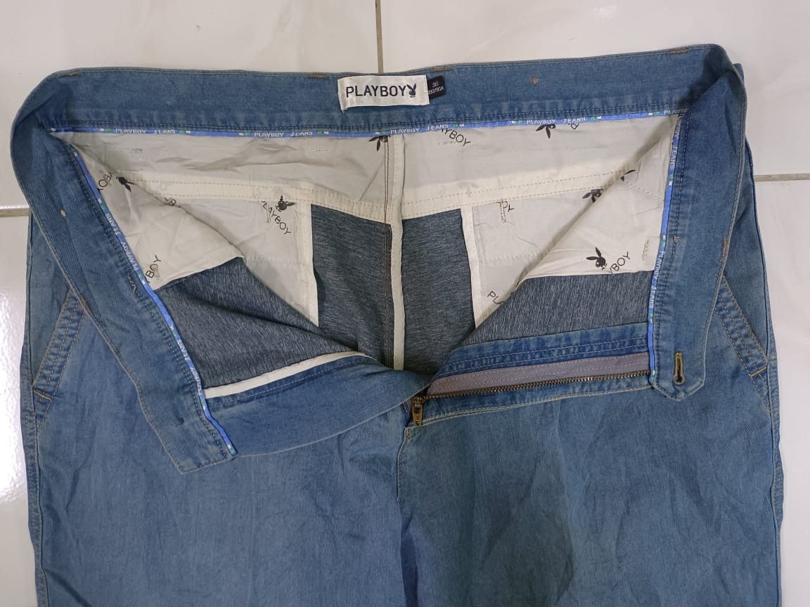 Playboy × Vintage Vintage Playboy Baggy Denim Jeans Pants Size US 37 - 6 Thumbnail
