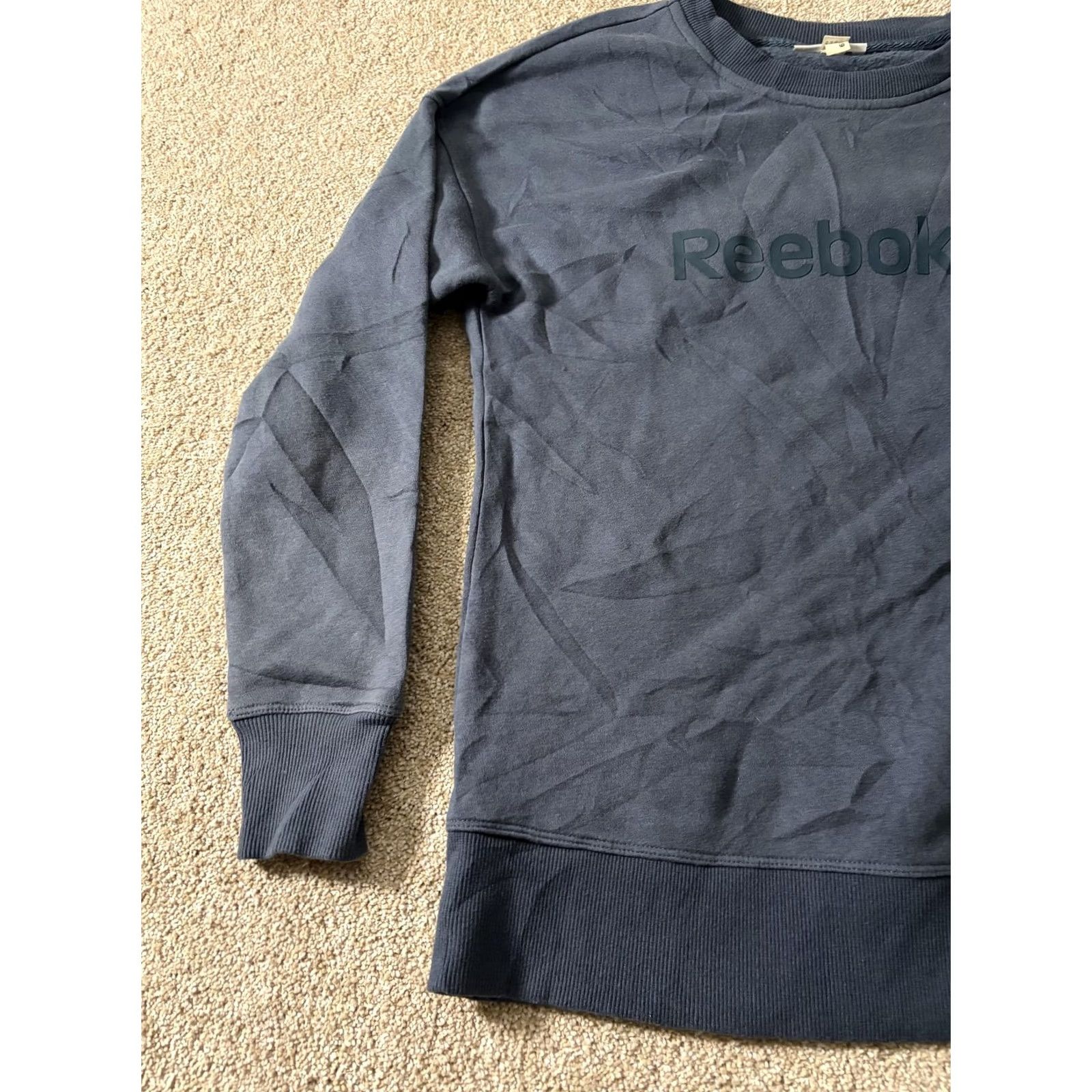 Reebok Reebok Shirt Mens M Blue Sweatshirt Fleece Pullover Crewneck Logo Athletic Sport Size US M / EU 48-50 / 2 - 2 Thumbnail