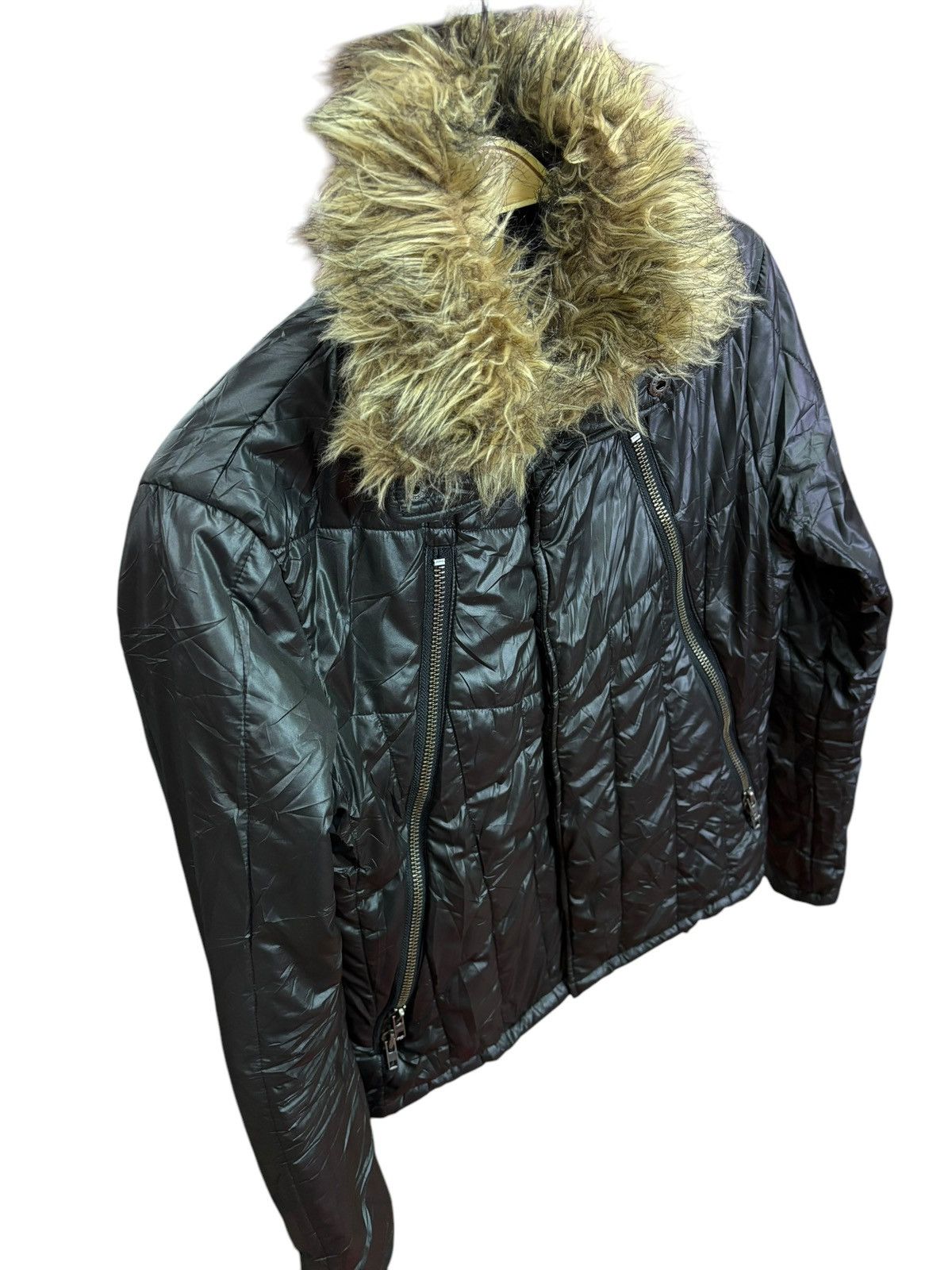 14th Addiction × Japanese Brand × Vintage Vintage Varosh Japan Faux Fleece Bondage Puffer Jacket Size US S / EU 44-46 / 1 - 3 Thumbnail