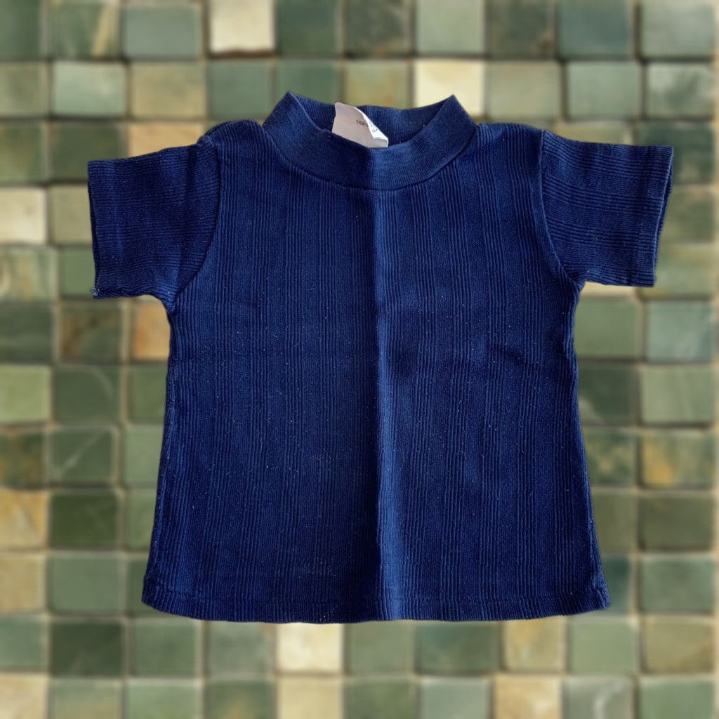 JCPenney VINTAGE 70s JcPenney Towncraft Ribbed T-Shirt Tee Shirt Blue Boys 2T Mens Girls Size US XS / EU 42 / 0 - 1 Thumbnail