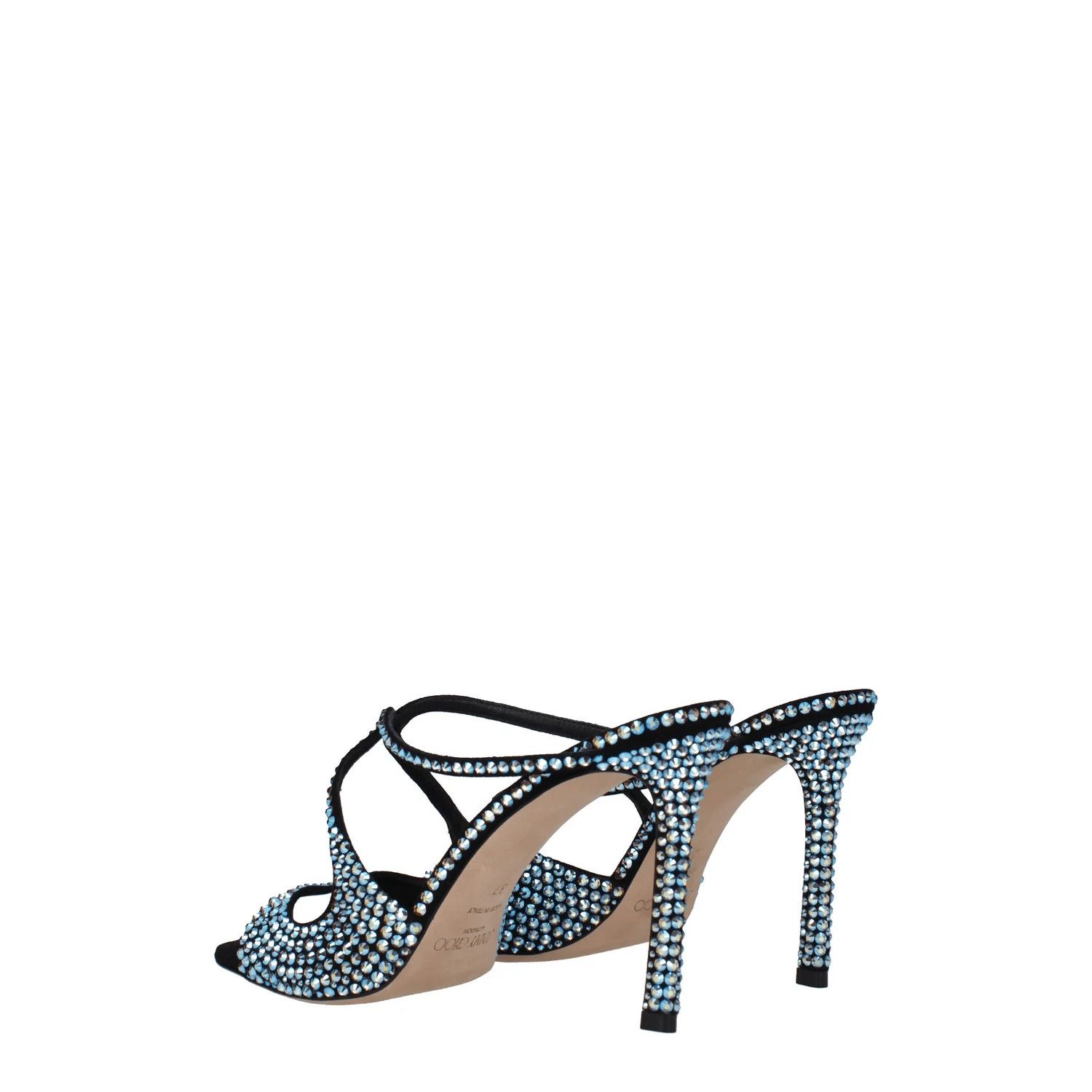 Jimmy Choo ob1o1e1124 Suede Sandals in Black Sky Size US 8 / IT 38 - 4 Thumbnail