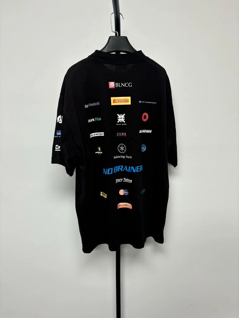 Balenciaga Balenciaga 25ss Racing Logo Short Sleeve Size US M / EU 48-50 / 2 - 2 Thumbnail