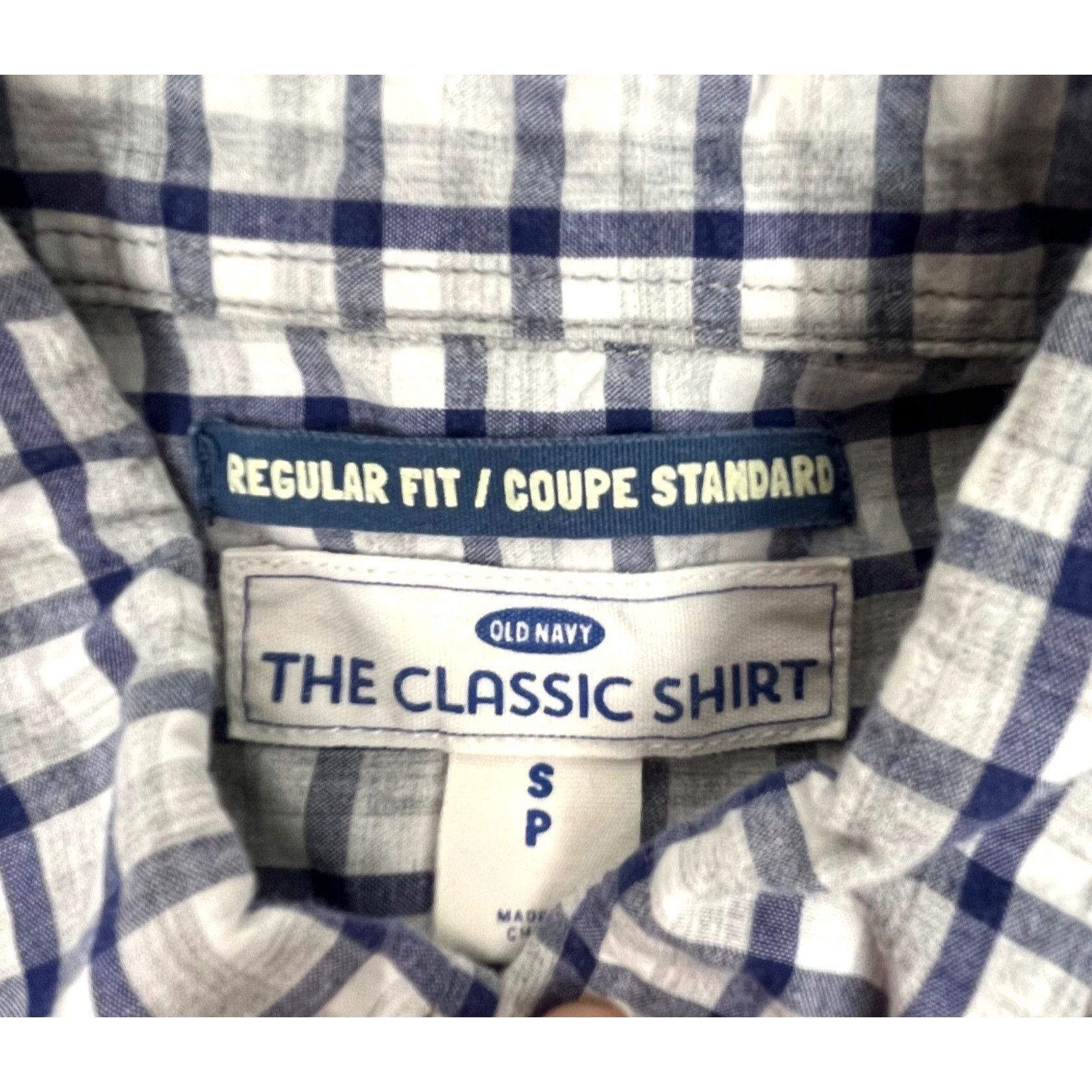 Old Navy Old Navy Regular Fit Men's Classic Shirt Long-Sleeve Button- Size US S / EU 44-46 / 1 - 2 Thumbnail