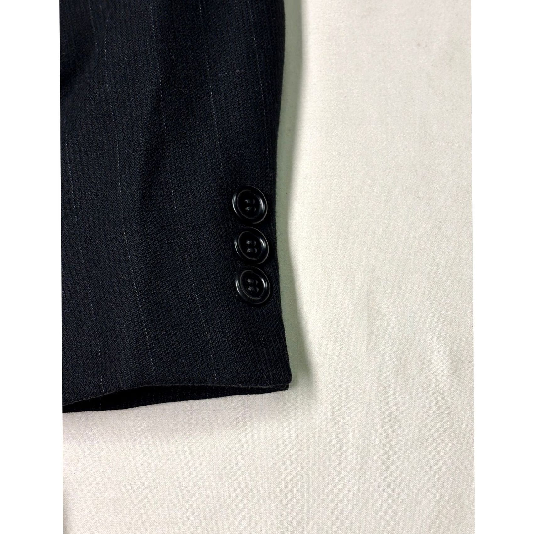 Hugo Boss VINTAGE Hugo Boss Blazer Jacket Mens Pinstripe Double-Breasted Grey USA Made Size 52R Size 52R - 3 Thumbnail