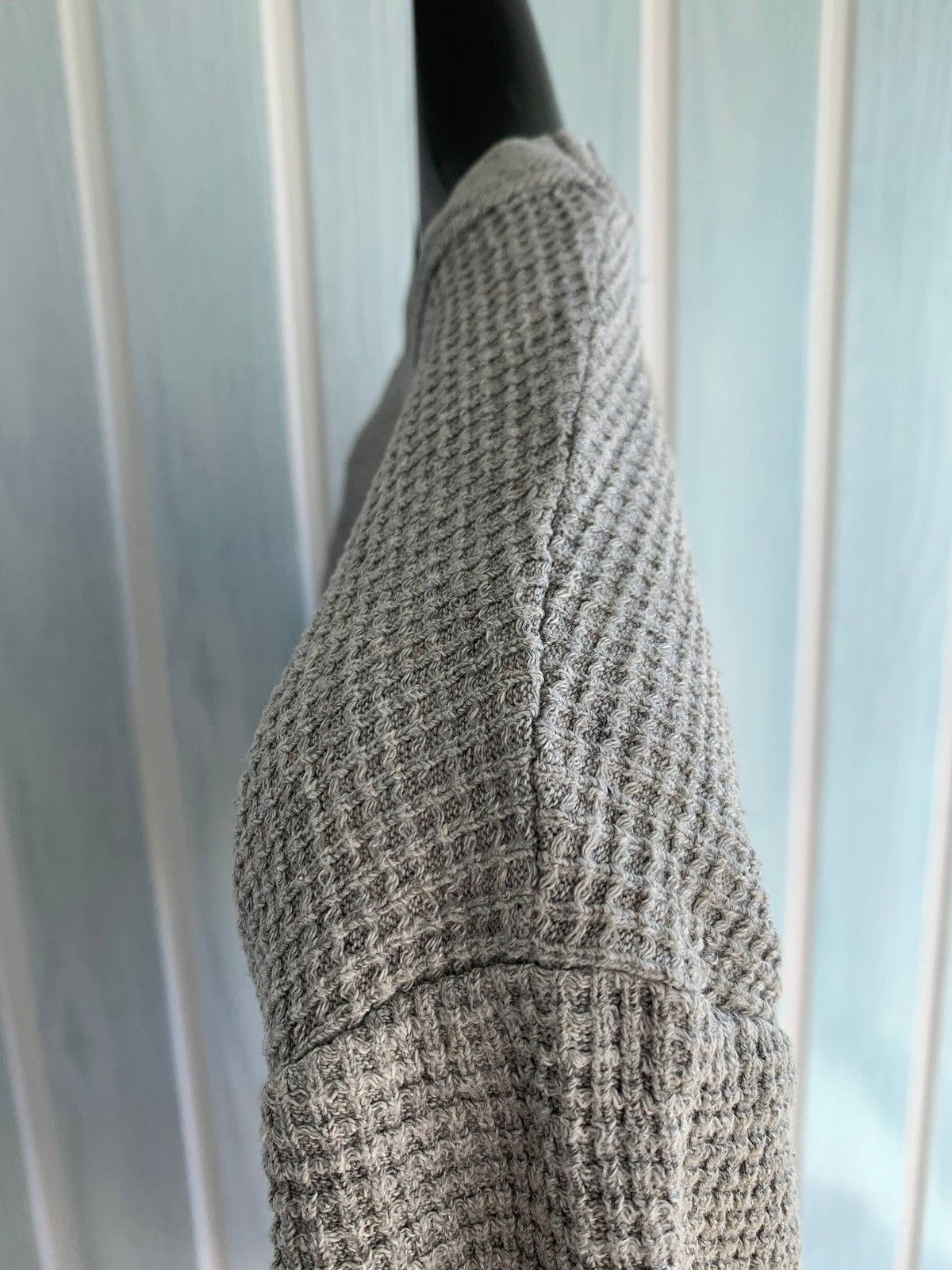 Our Legacy Our Legacy AW 2014 Spun Sumo Women Gray Waffle Knit T-Shirt Size M / US 6-8 / IT 42-44 - 15 Thumbnail