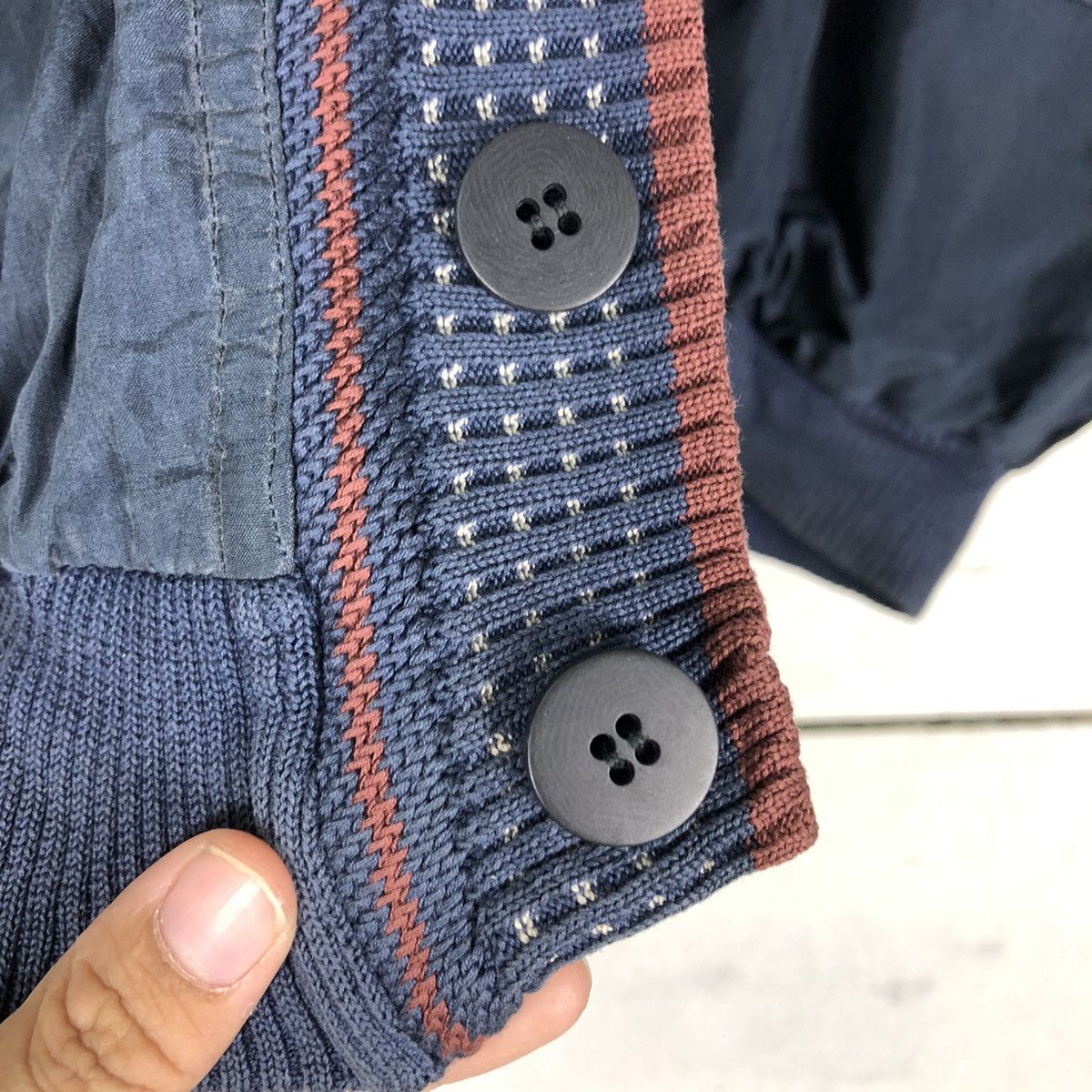 Japanese Brand 🔥Vtg Cropped Bomber Cardigan Jacket Uomo Core Issey Miyake Size US M / EU 48-50 / 2 - 16 Thumbnail