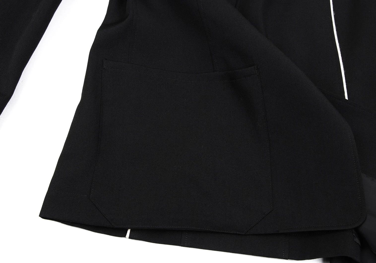 Yohji Yamamoto Yohji Yamamoto Wool Gabardine Jacket Black Size US M / EU 48-50 / 2 - 10 Thumbnail