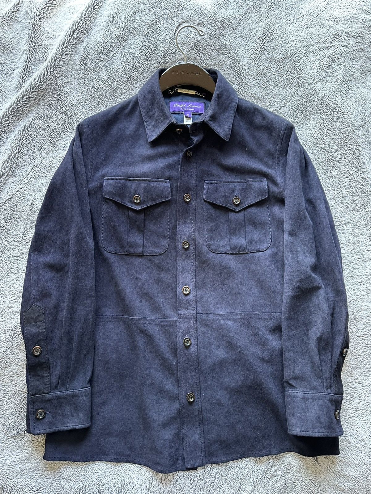 Ralph Lauren Purple Label Ralph Lauren Purple Label Suede Overshirt Size US M / EU 48-50 / 2 - 1 Thumbnail