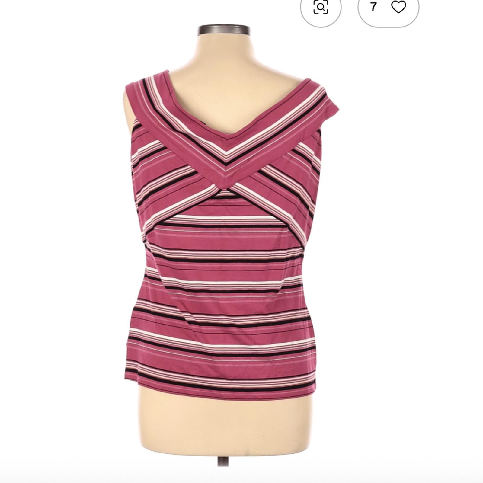 Other White House Black Market Pink Sleeveless Top Size L Size L / US 10 / IT 46 - 2 Thumbnail