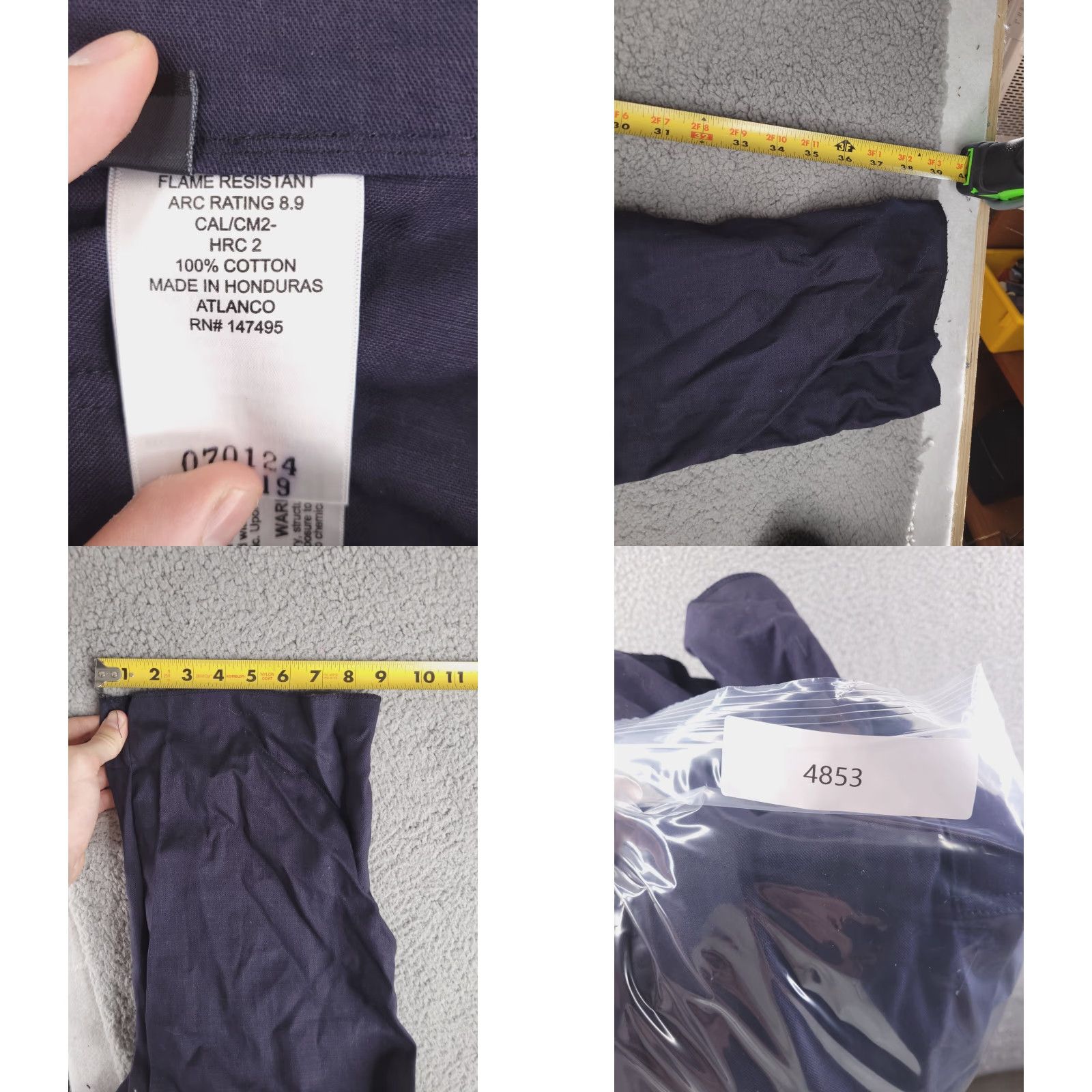 Vintage NEW Tru Spec Pants Mens 42 Navy Blue Flame Resistant Ripstop XFIRE UNHEMMED PTS Size US 42 / EU 58 - 8 Thumbnail