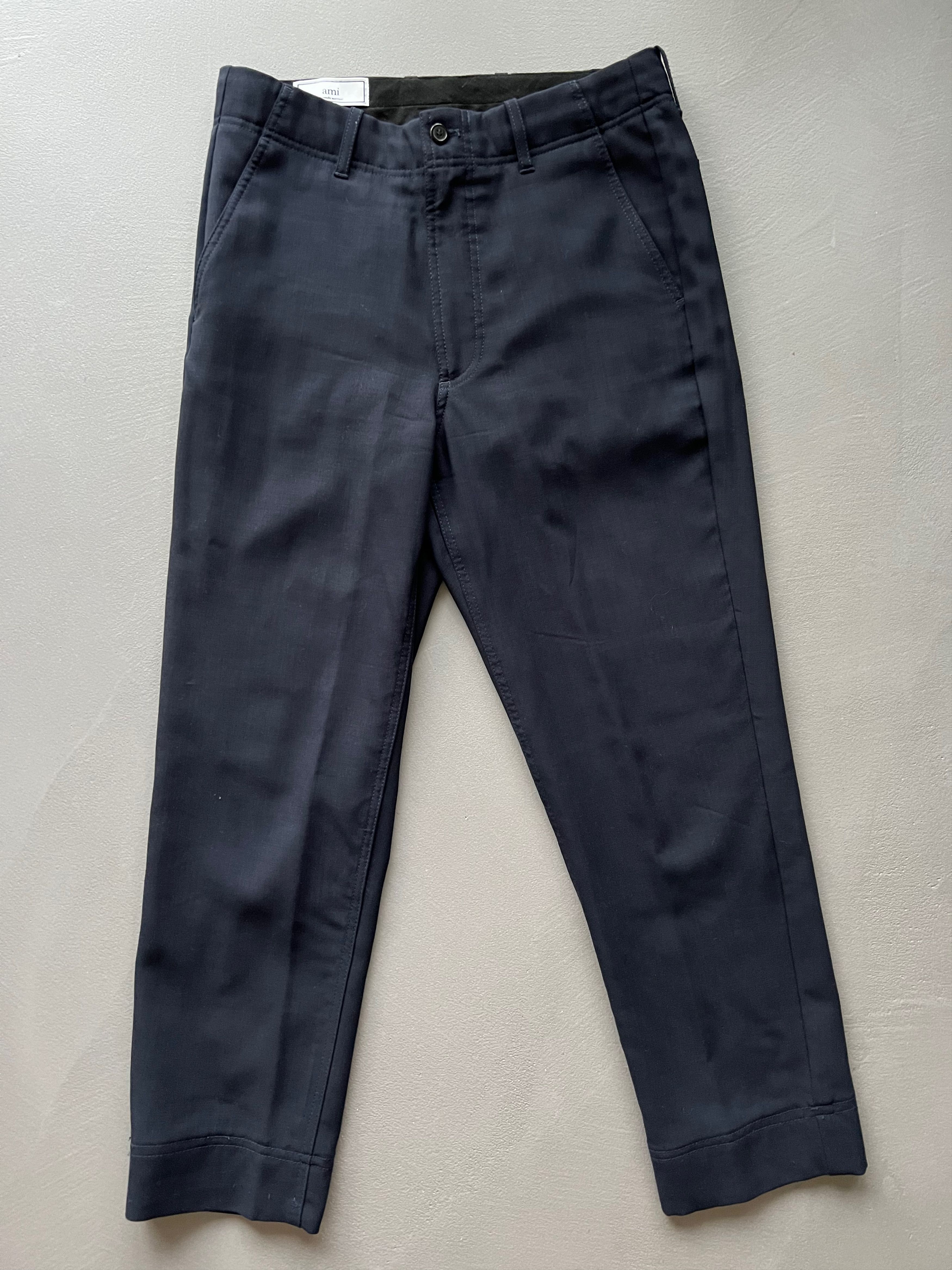 AMI Alexandre Mattiussi Cropped Trousers  Virgin Wool