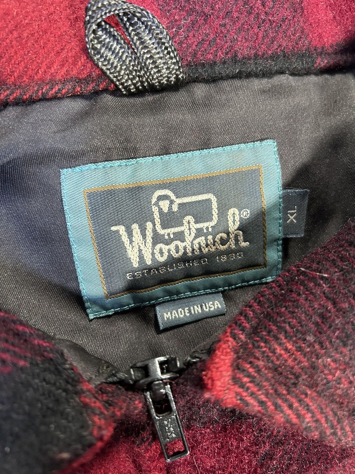 Woolrich Woolen Mills Vintage 60’s Woolrich Red Plaid Jacket Size US XL / EU 56 / 4 - 3 Thumbnail