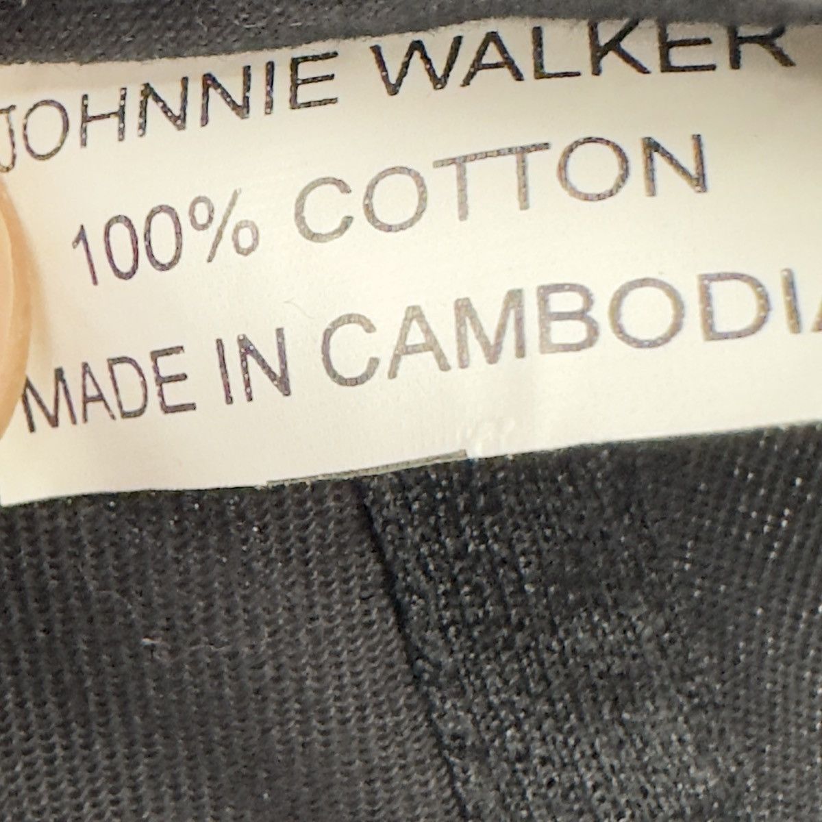 Vintage Johnnie Walker Black Promo Hat Cap Black Embroidered Size ONE SIZE - 7 Thumbnail