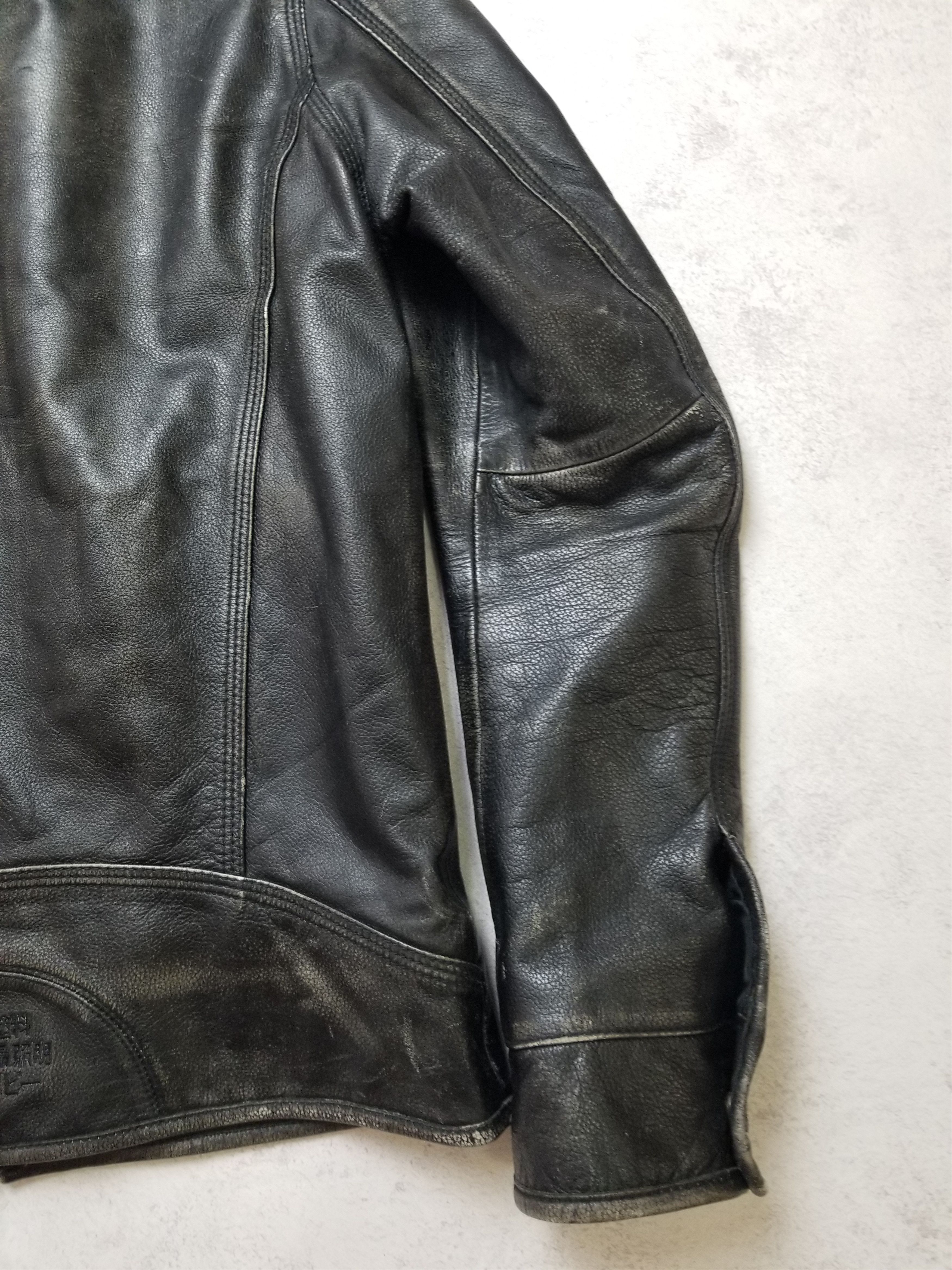 Superdry Leather Motorcycle Jacket RARE Limited UK Indian Chief Size US L / EU 52-54 / 3 - 5 Thumbnail
