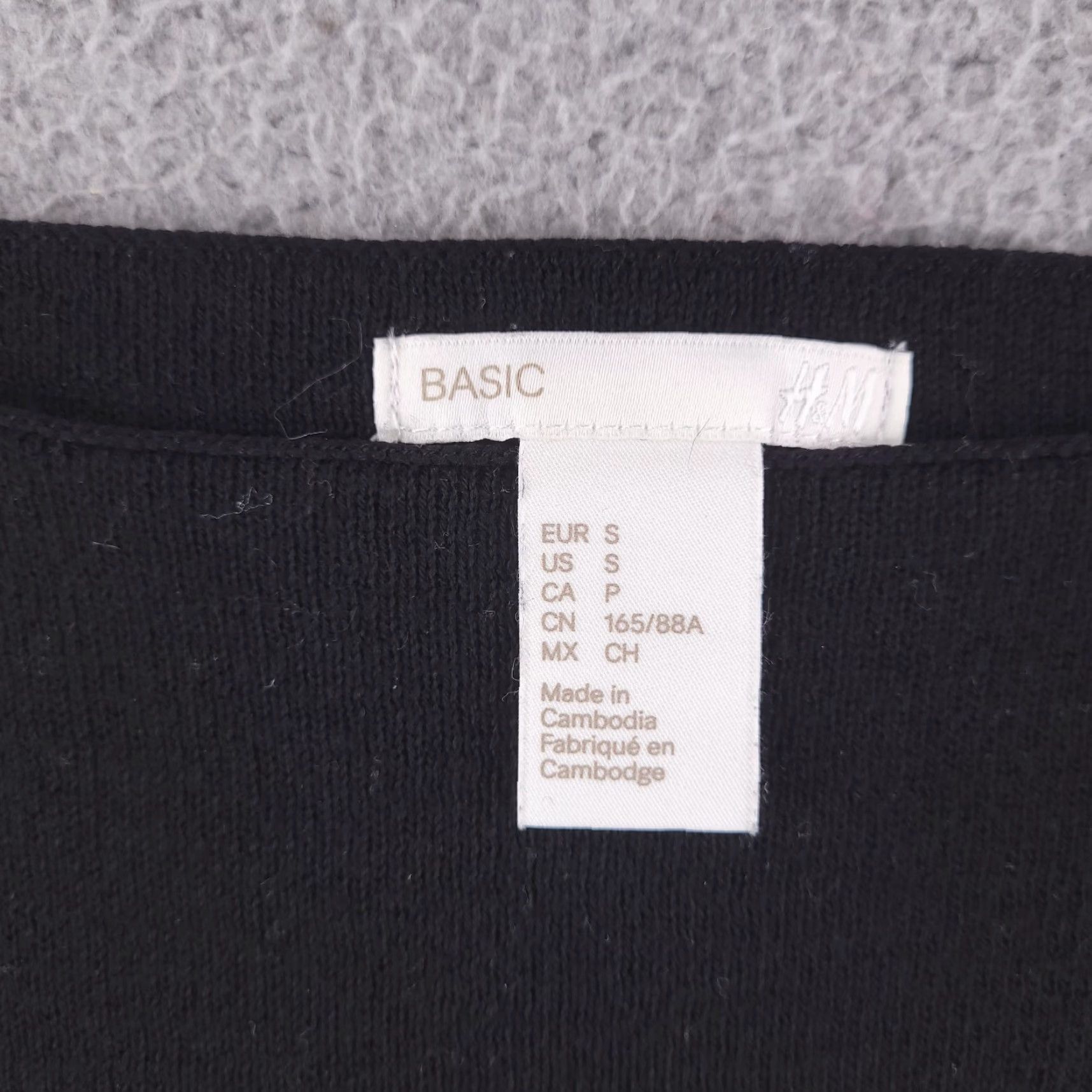 H&M H&M Sweater Women Small Black Knit Stripe Oversized 3/4 Sleeve Business Pullover, Regular Size, Womens, Knit, Striped, Vintage: No Size S / US 4 / IT 40 - 2 Thumbnail