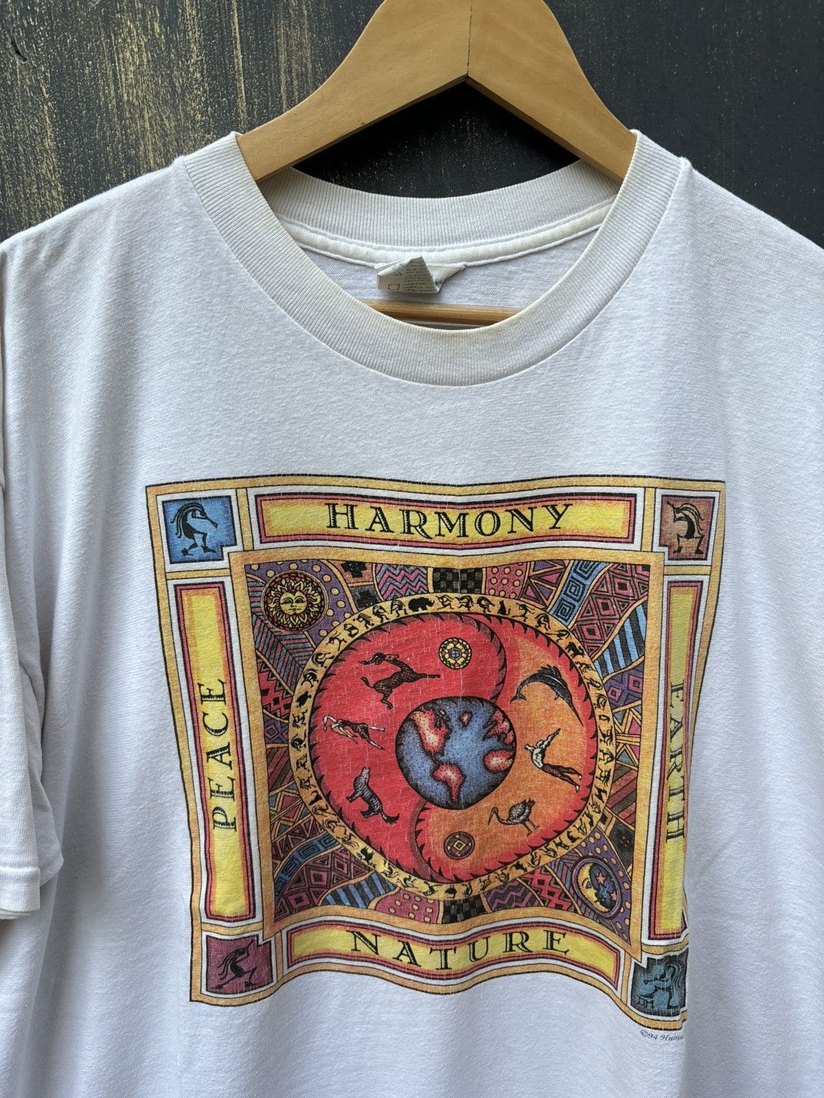 Vintage RARE! Vintage 90’s Human I-Tees Earth Day Size US XL / EU 56 / 4 - 5 Thumbnail