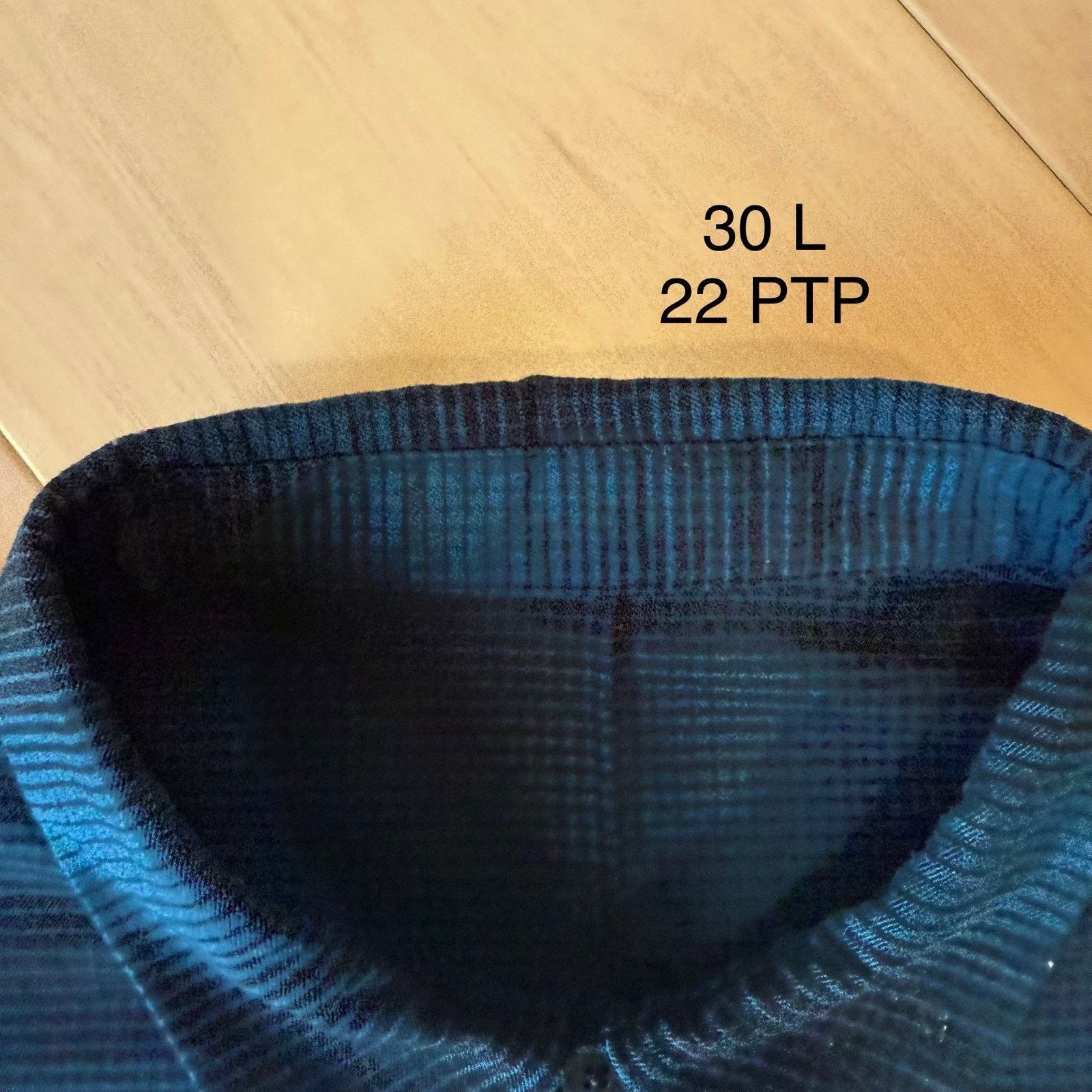 Lululemon Lululemon Mason Peak Flannel L Blue Black Casual Button Down Size US L / EU 52-54 / 3 - 6 Thumbnail
