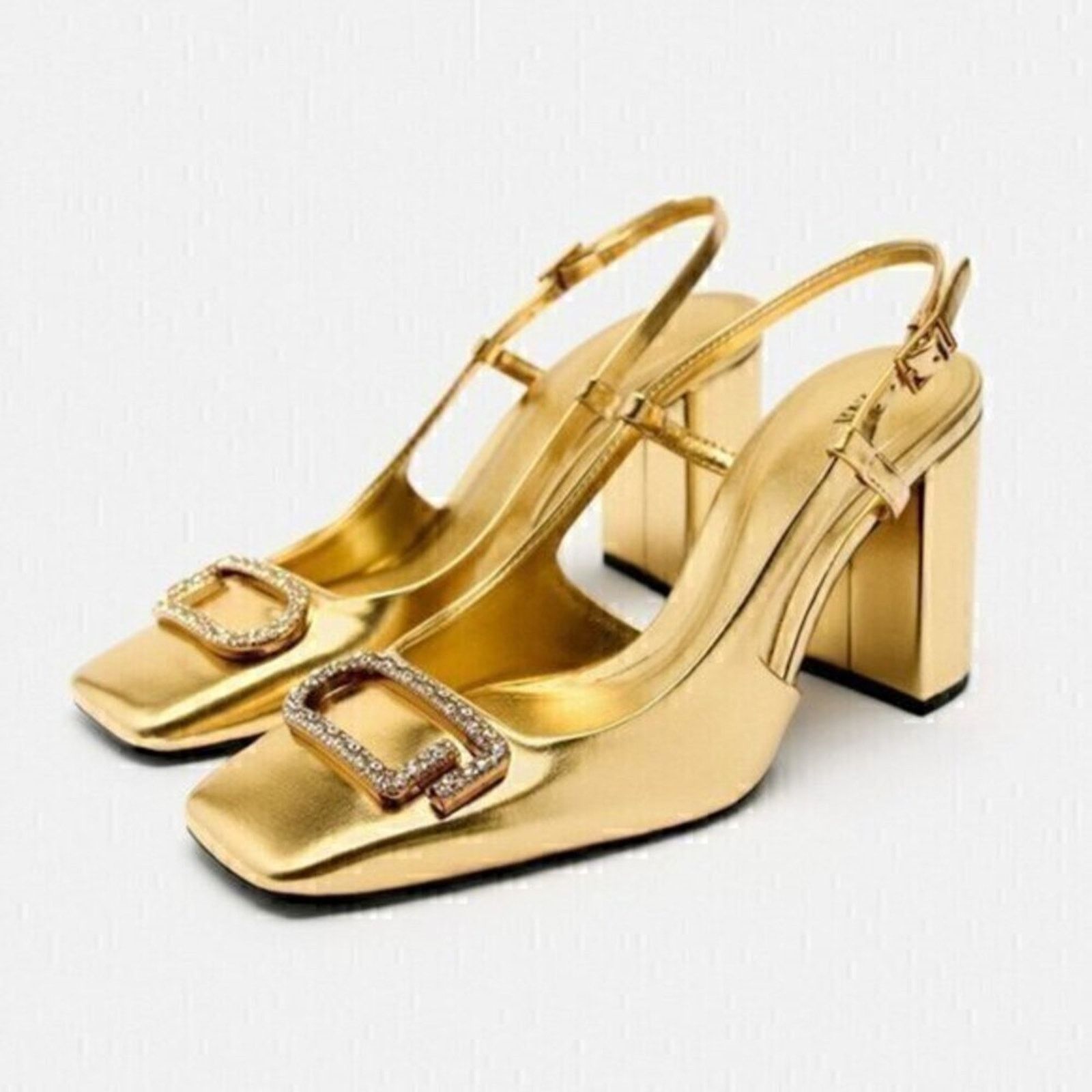 Zara ZARA Square Toe Pumps NWT Size US 7.5 / IT 37.5 - 14 Thumbnail