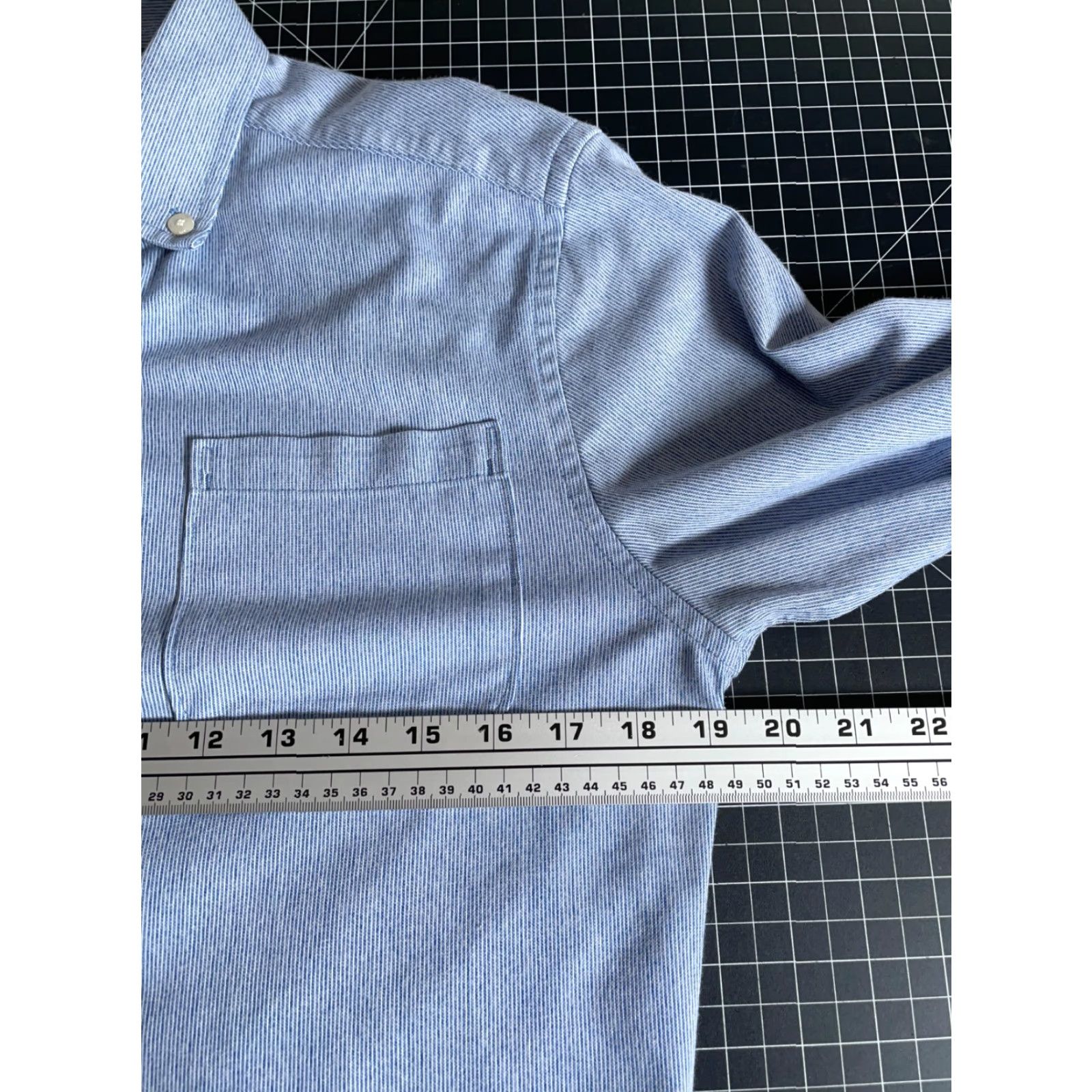 Vintage Ministry of Supply Long Sleeve Shirt Men's Small Light Blue Cotton Blend Size US S / EU 44-46 / 1 - 5 Thumbnail