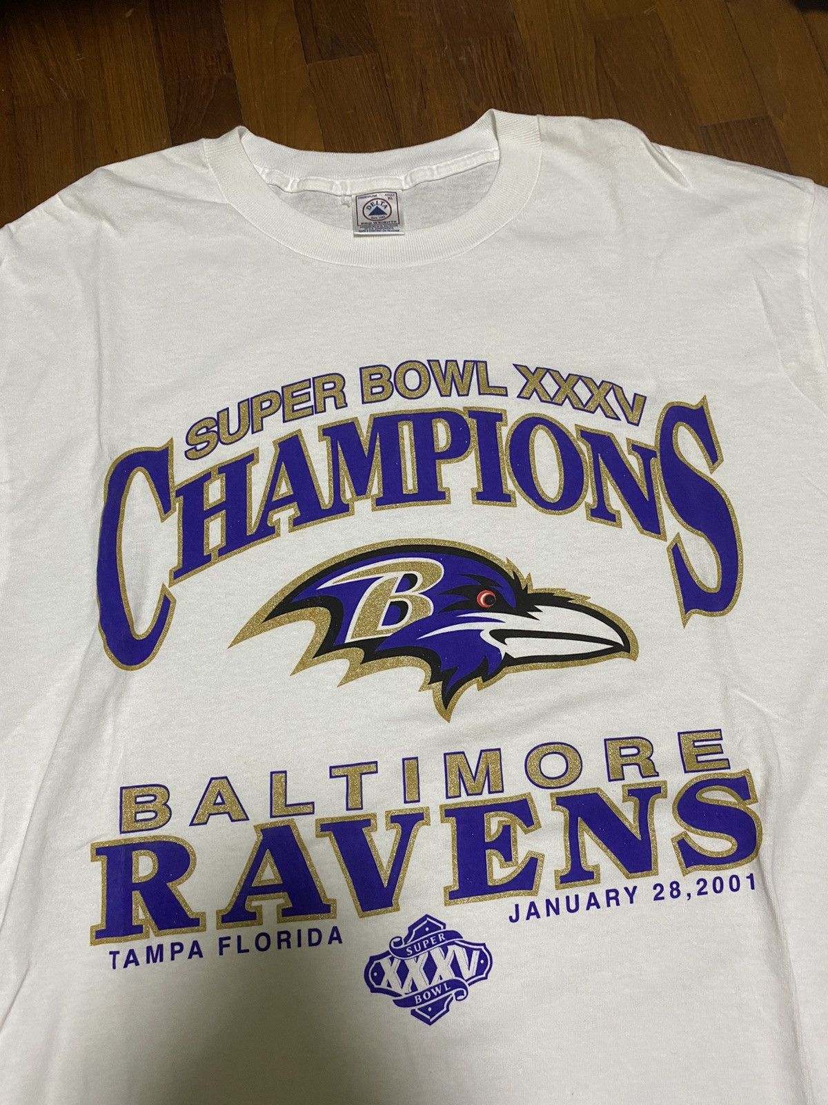 Baltimore Ravens Super Bowl XXXV and XLVII Champions Unisex T-Shirt - REVER  LAVIE