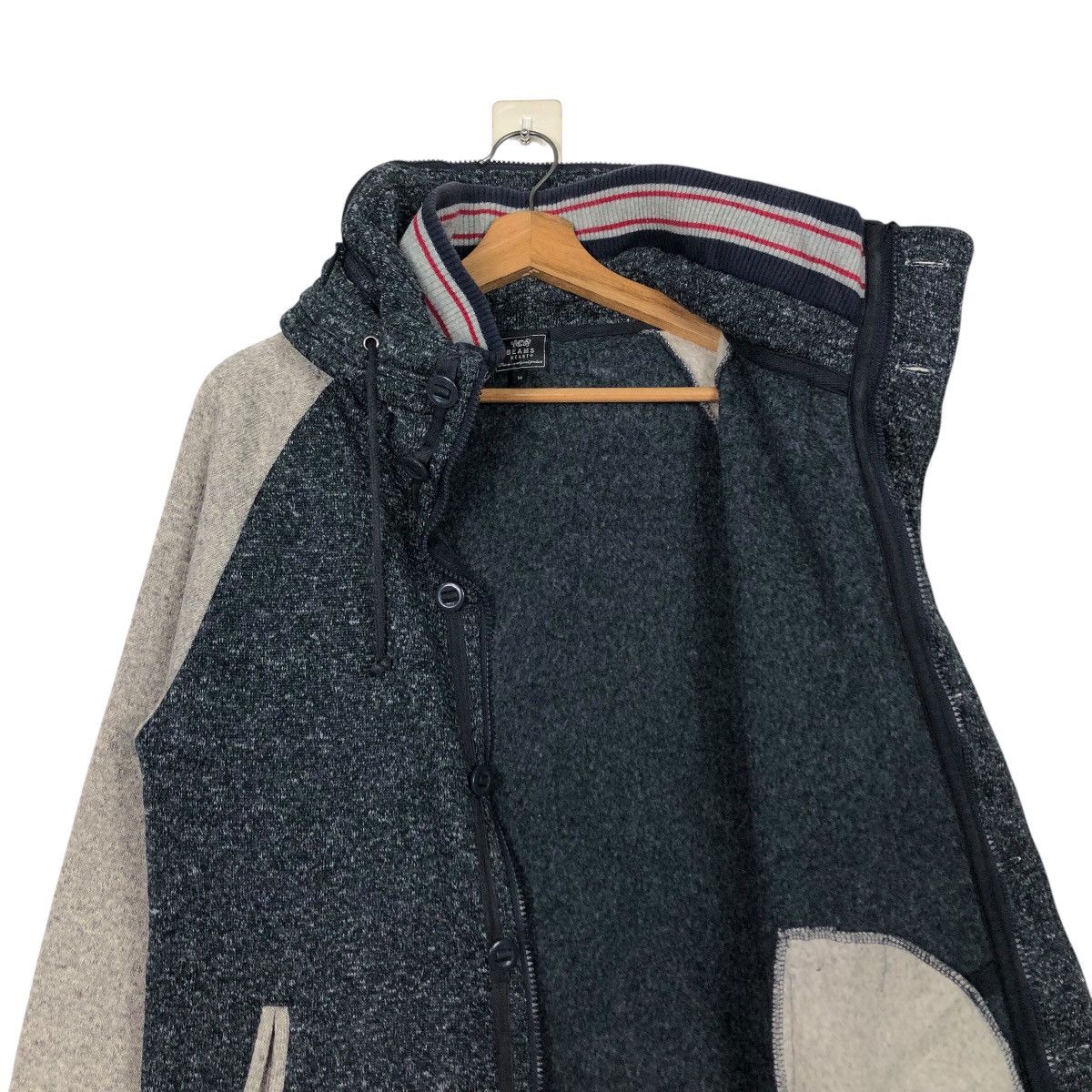 Beams Plus 📌Vintage Fleece Biker Jacket Beams Heart Issey Miyake Size US M / EU 48-50 / 2 - 14 Thumbnail