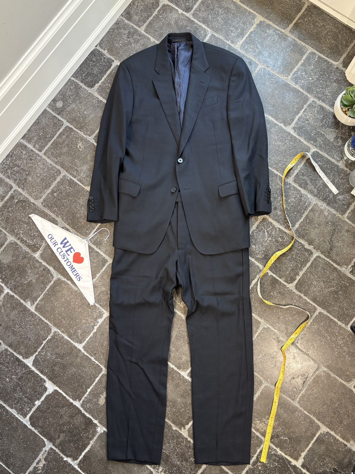 Armani Collezioni Armani Suit G-Line Wool Two Piece 2pc EU 52 Trousers Jacket Size 36S - 3 Thumbnail