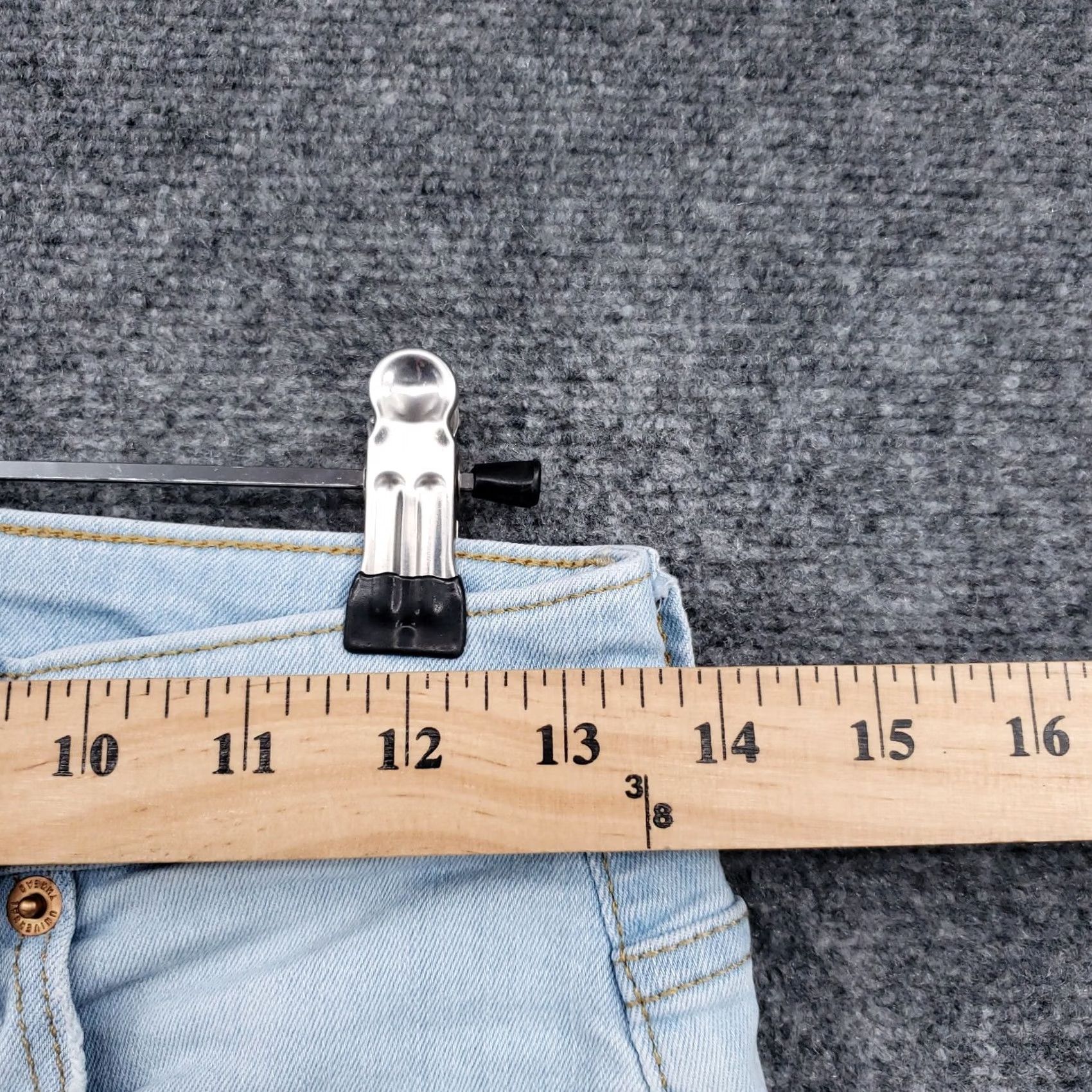 Vintage Universal Thread Jeans Women Blue High Rise Skinny Stretch Raw Hem Denim 2/26R Size 26" / US 2 / IT 38 - 7 Thumbnail