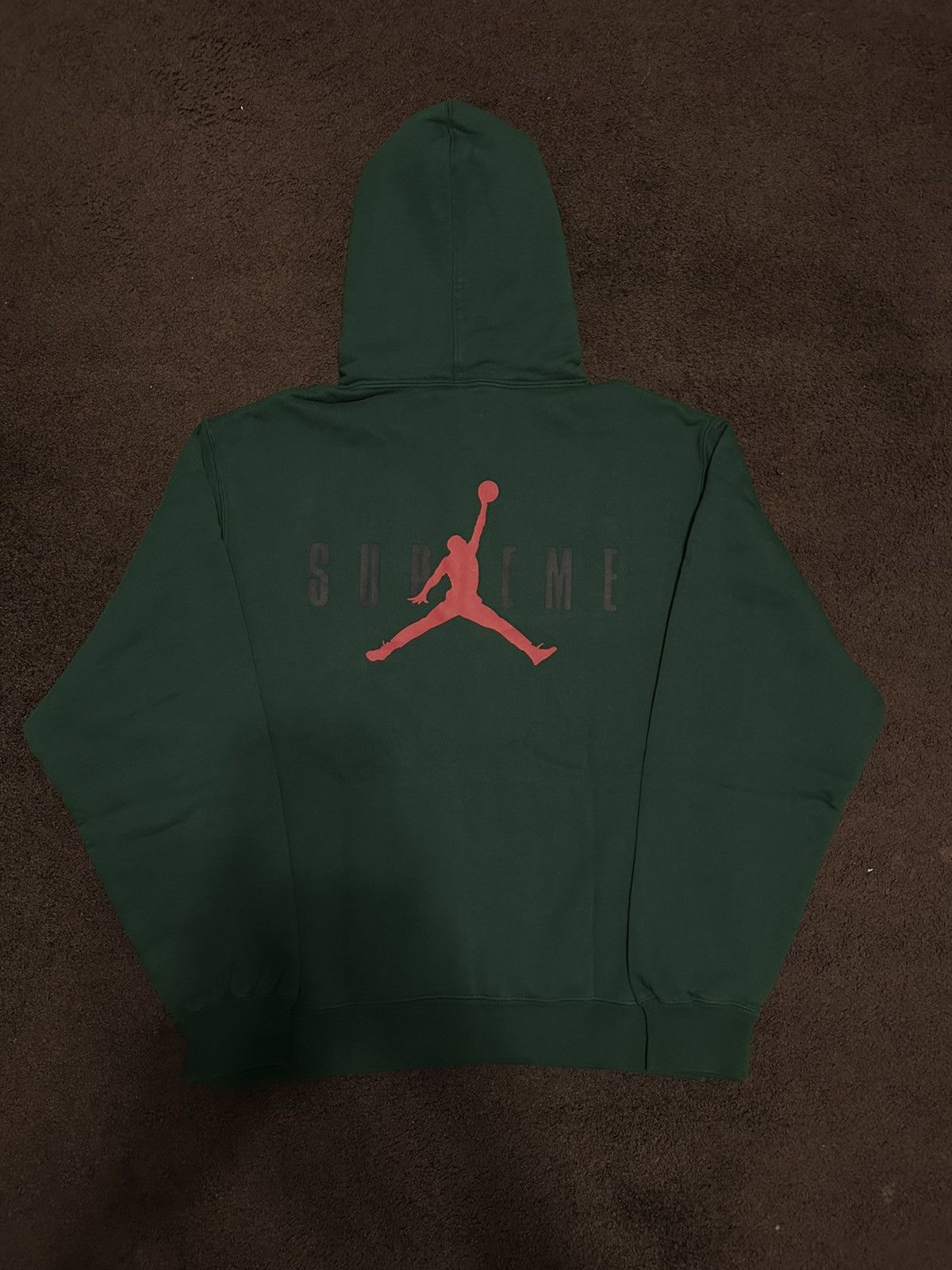 Jordan Brand × Supreme Supreme Jordan Hooded Sweatshirt Green (Size Large) Size US L / EU 52-54 / 3 - 2 Thumbnail