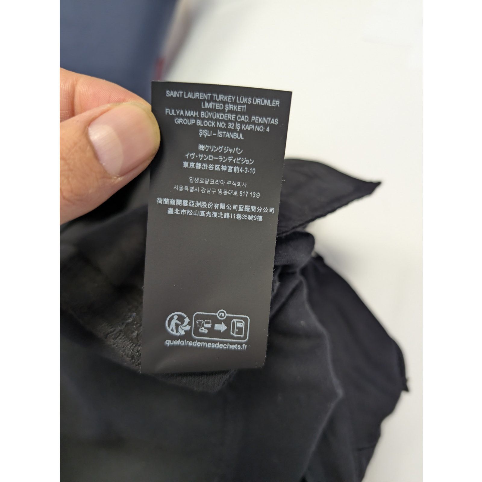 Saint Laurent Paris o1rshd1 Straight Baggy Denim Jeans in Oklahoma Black Size US 29 - 21 Thumbnail