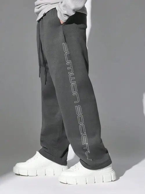 Japanese Brand × Vintage Fleece loose DRIP Y2K Sweatpants Size US 36 / EU 52 - 1 Thumbnail
