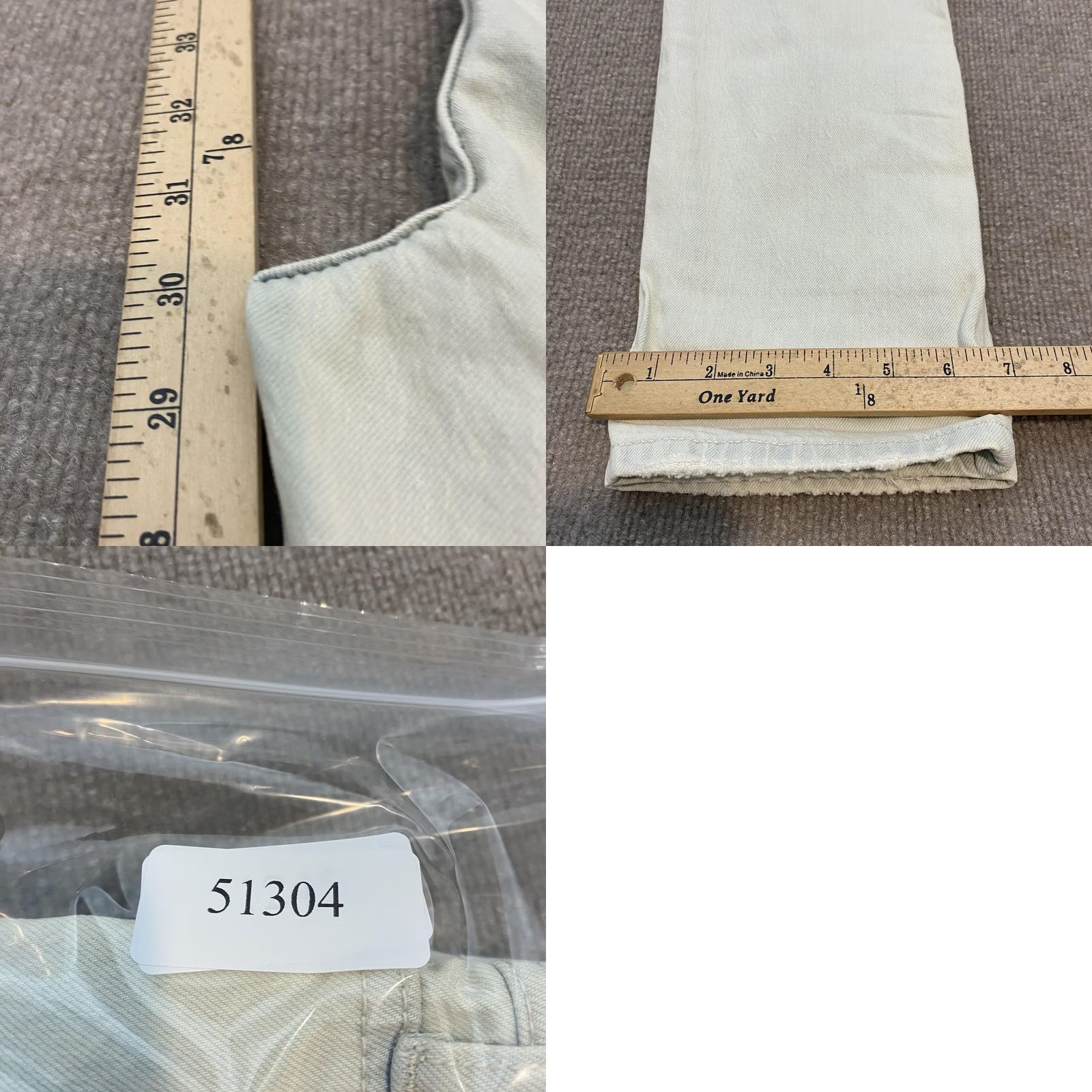 Vintage Pilcro Jeans Womens 26 Blue Slim Boyfriend Distressed Boho Stretch Fits 31x30 Size 26" / US 2 / IT 38 - 9 Thumbnail